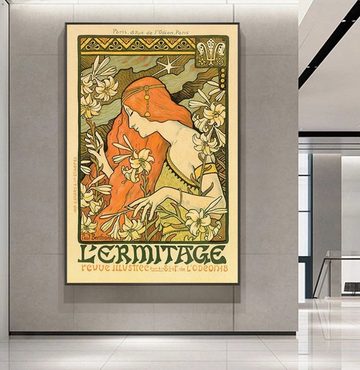 TPFLiving Kunstdruck (OHNE RAHMEN) Poster - Leinwand - Wandbild, Vintage Darstellung (Motiv in verschiedenen Größen), Farben: Leinwand bunt - Größe: 20x30cm