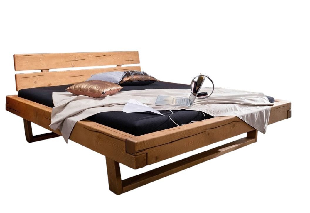 Main Möbel Massivholzbett Balkenbett 'Jeanette' 160x200cm günstig online kaufen