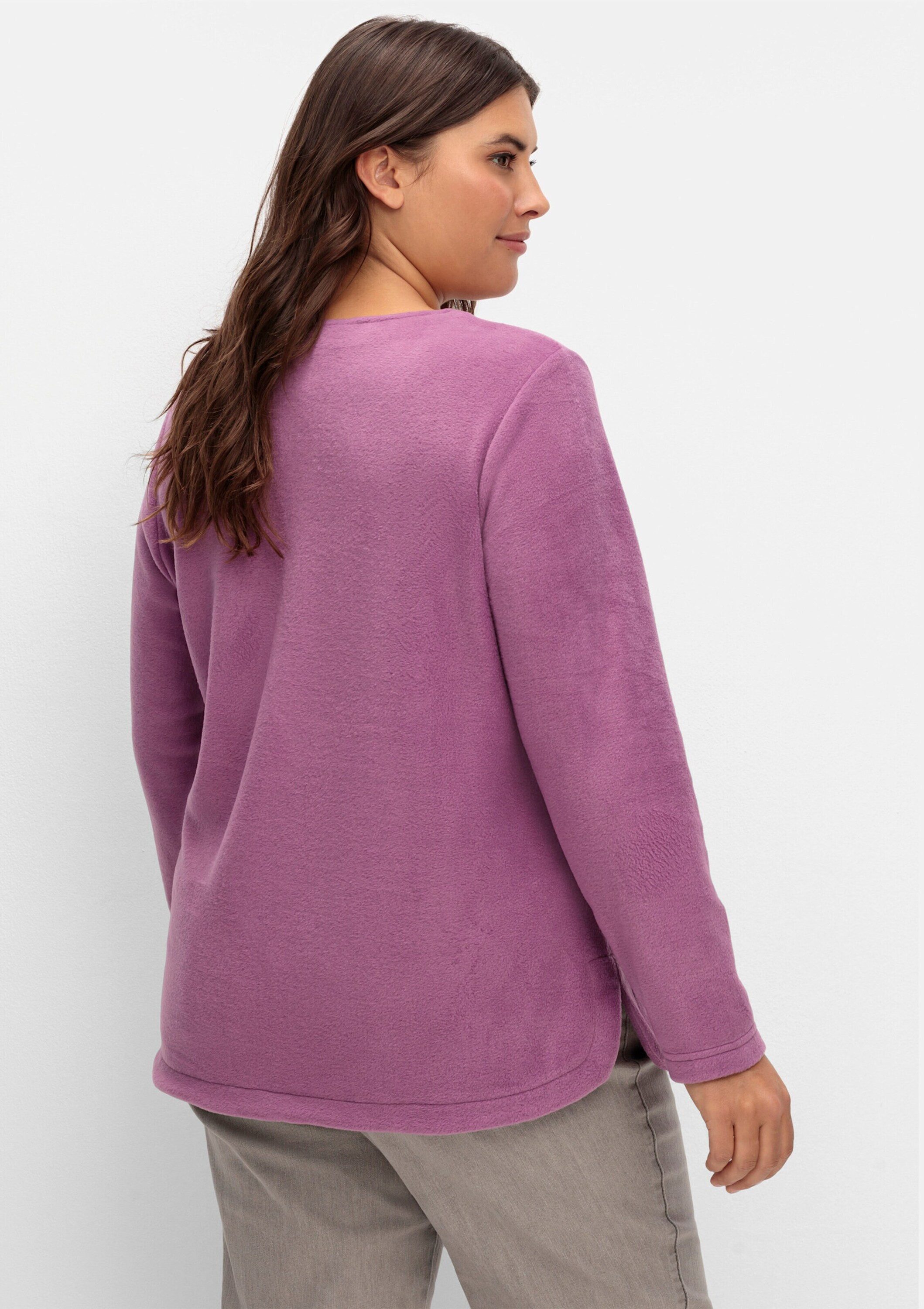 Sieh an! Fleeceshirt Fleece-Shirt Langarm Länge ca. 70 cm günstig online kaufen