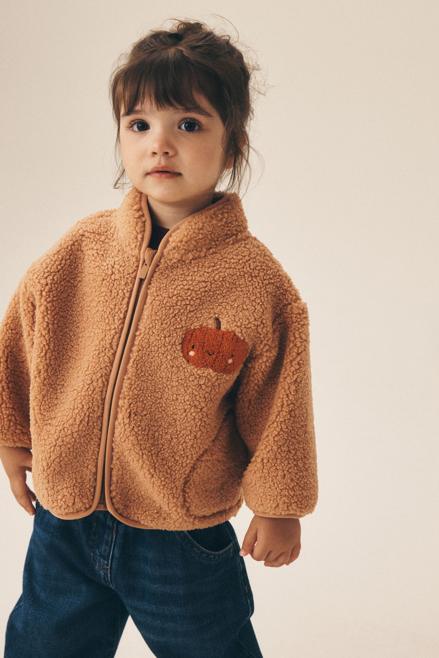 Next Fleecejacke Fleece mit durchgehendem Reißverschluss (1-St)