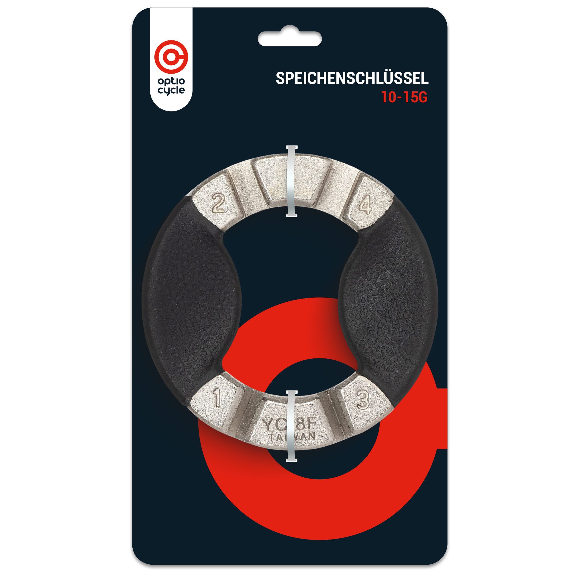 Optio Cylce Fahrradwerkzeugset Optio Cycle Fahrradspeichen Spanner - Speichenschlüssel, (4-tlg)