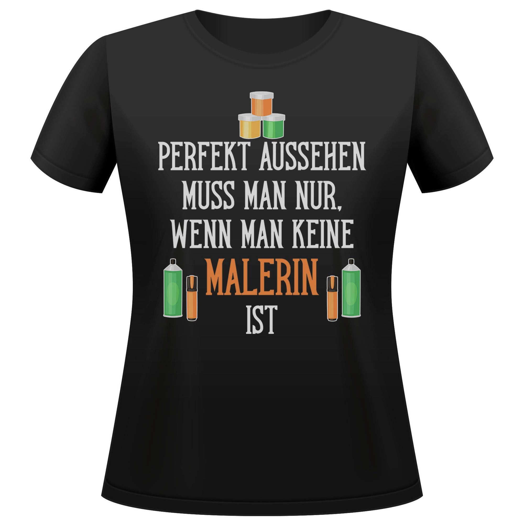 T-Shirt Malerin Geschenk Frauen Spruch Beruf Ausbildung Abschluss