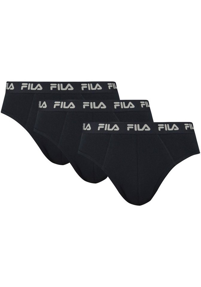 mit Slip elastischem Pack 3-St), 3er (Packung, Fila Logobund