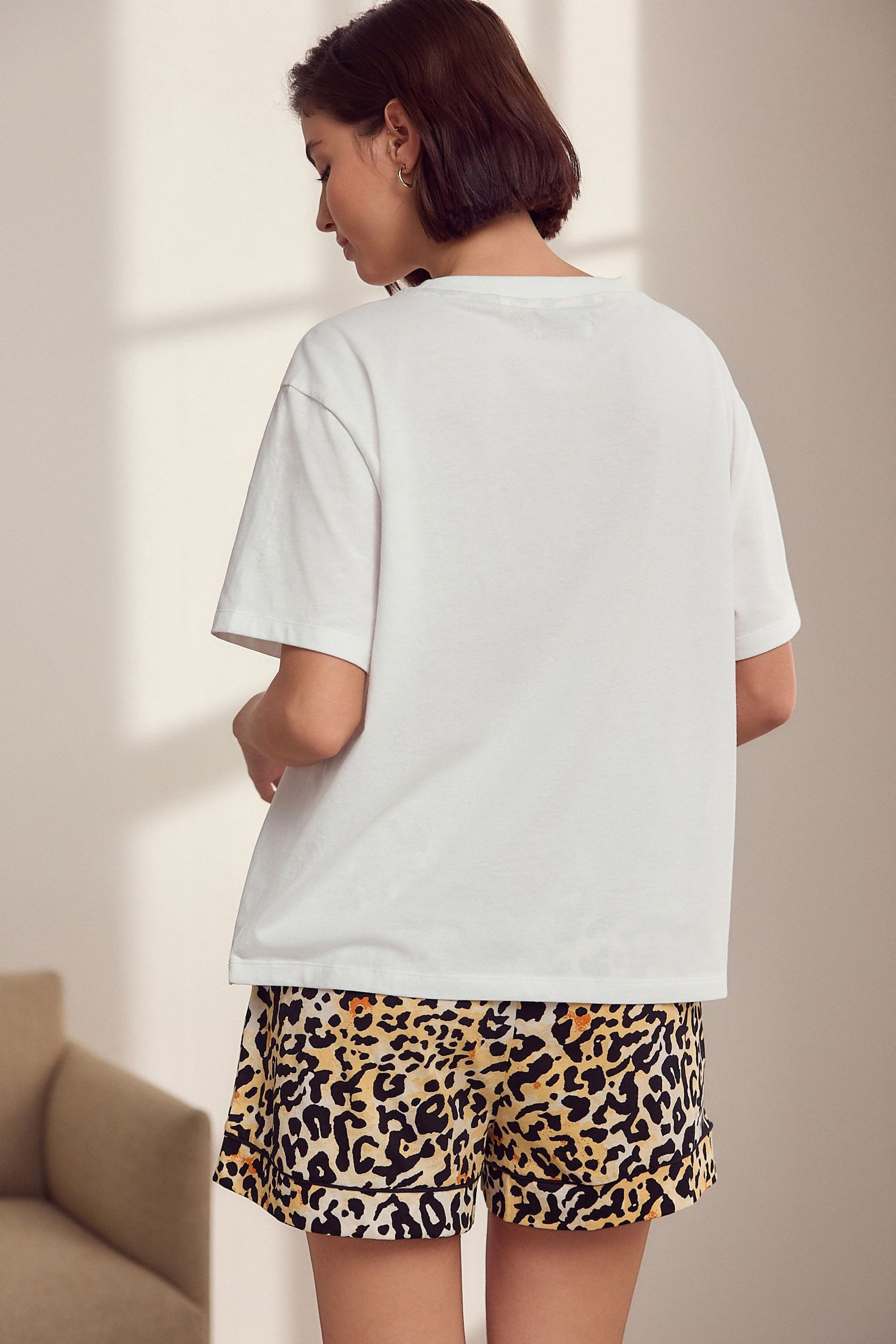 Next Pyjama Shorts-Schlafanzug aus 100 % Baumwolle günstig online kaufen