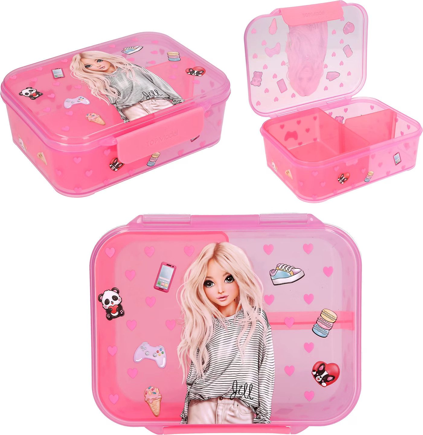 Depesche Spiel TOPModel Brotdose PIN IT pink, DEPESCHE
