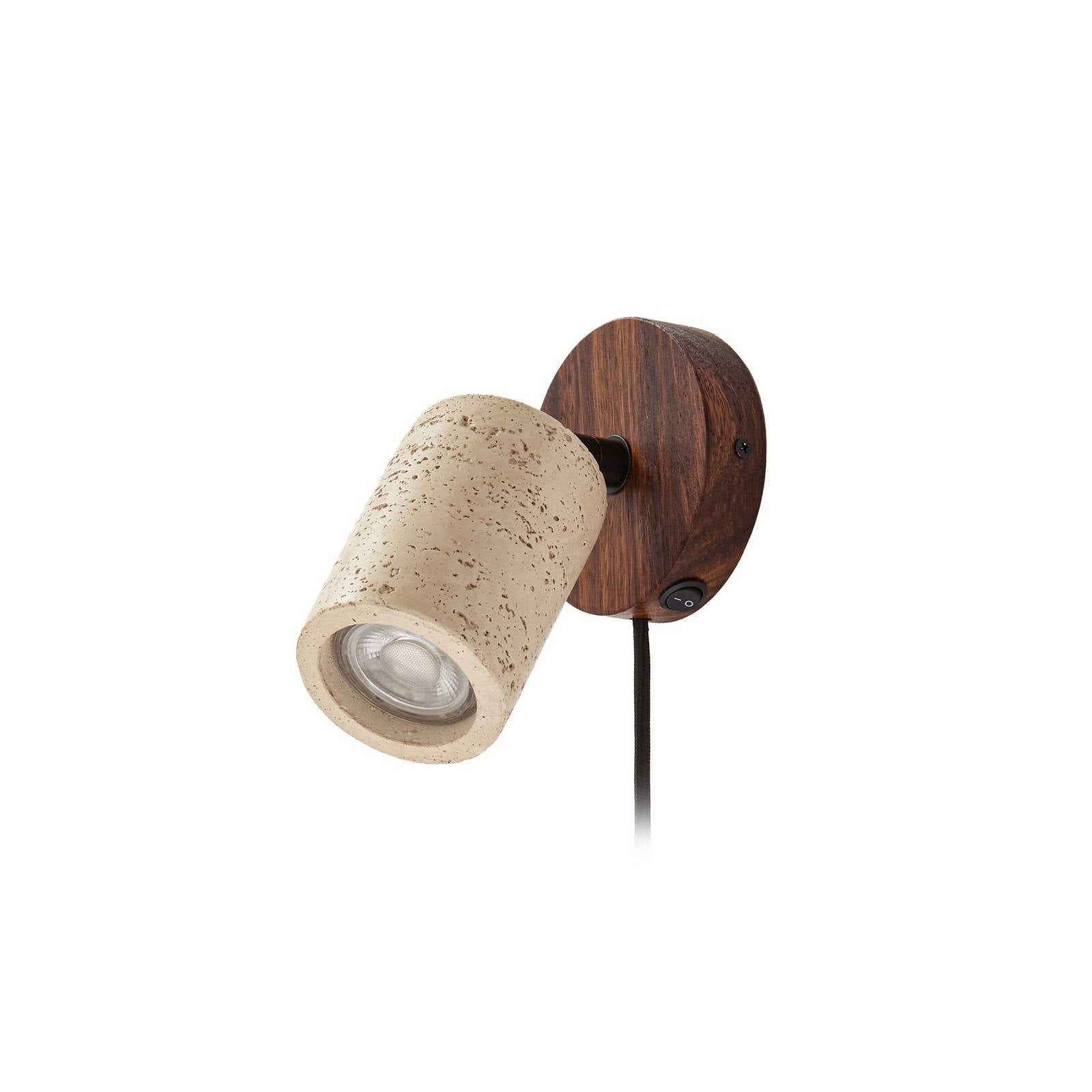Lucande Wandstrahler Carlotta, Creme IP20, 1 x 10 W LED