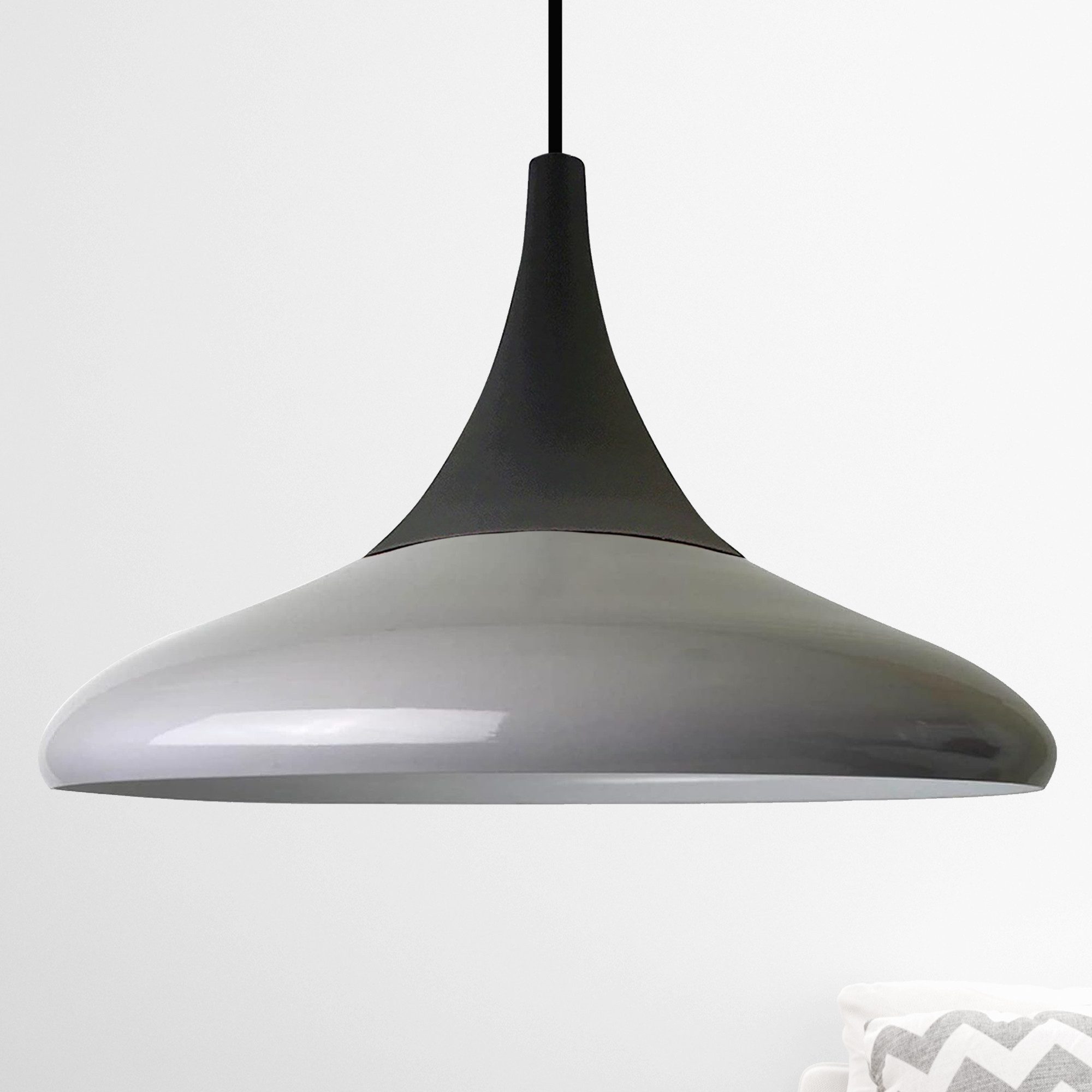 Bamyum Pendelleuchte Pendelleuchte Paladin Grau Metall günstig online kaufen