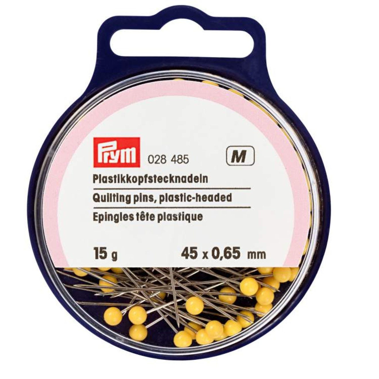 Stricknadeln Plastikkopf-Stecknadeln 0,65x45 mm 15 g