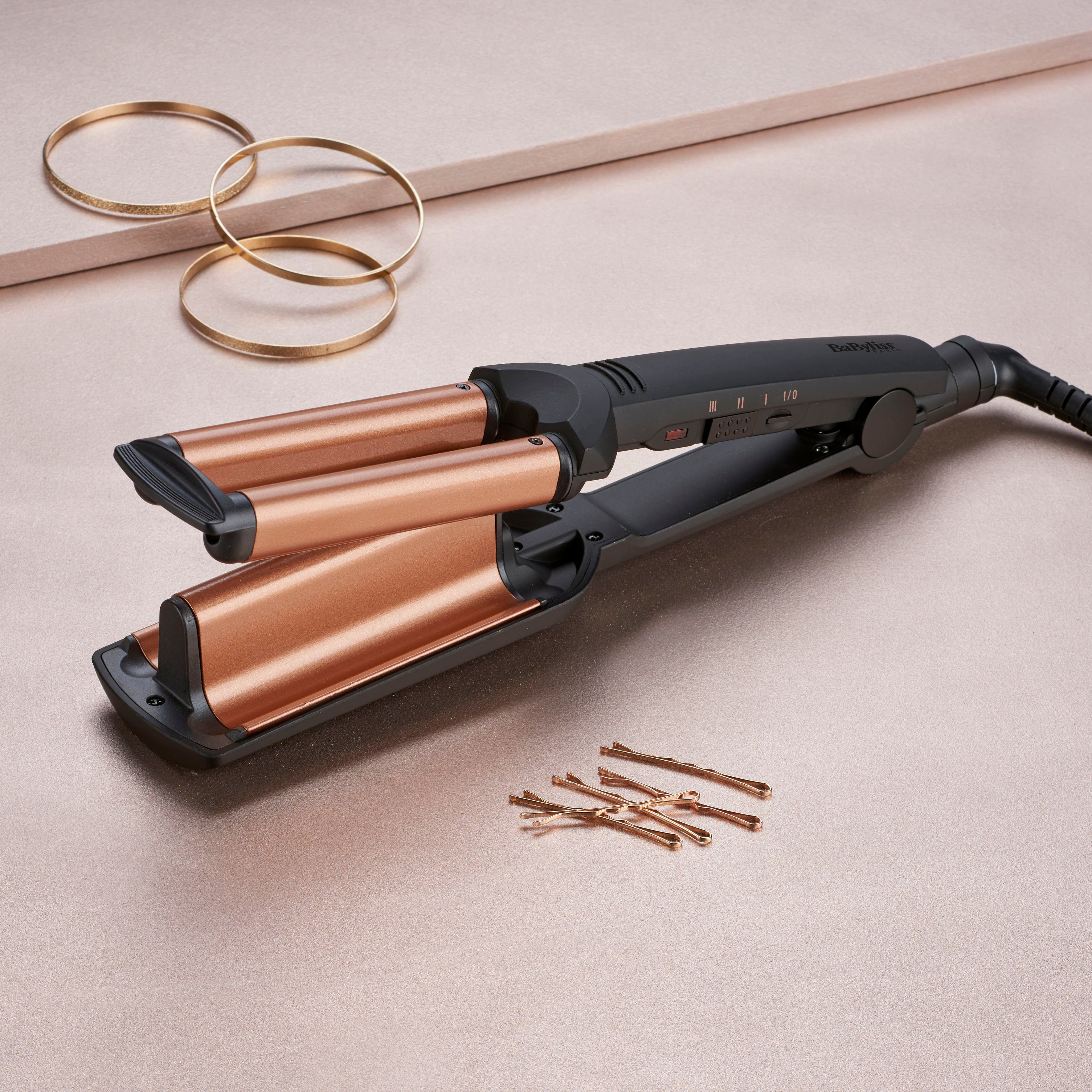 BaByliss W2447E Turmalin-Beschichtung Waves Welleneisen Deep