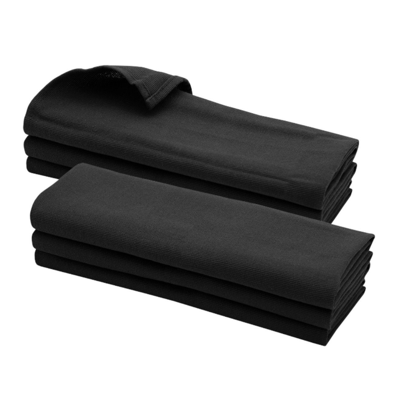 Engelland Geschirrtuch Küchentuch, (Vorteils-Set, 6-tlg., Rippenstruktur), 100 % Baumwolle, integrierte Aufhängeschlaufe, 70 x 50 cm, saugfähig