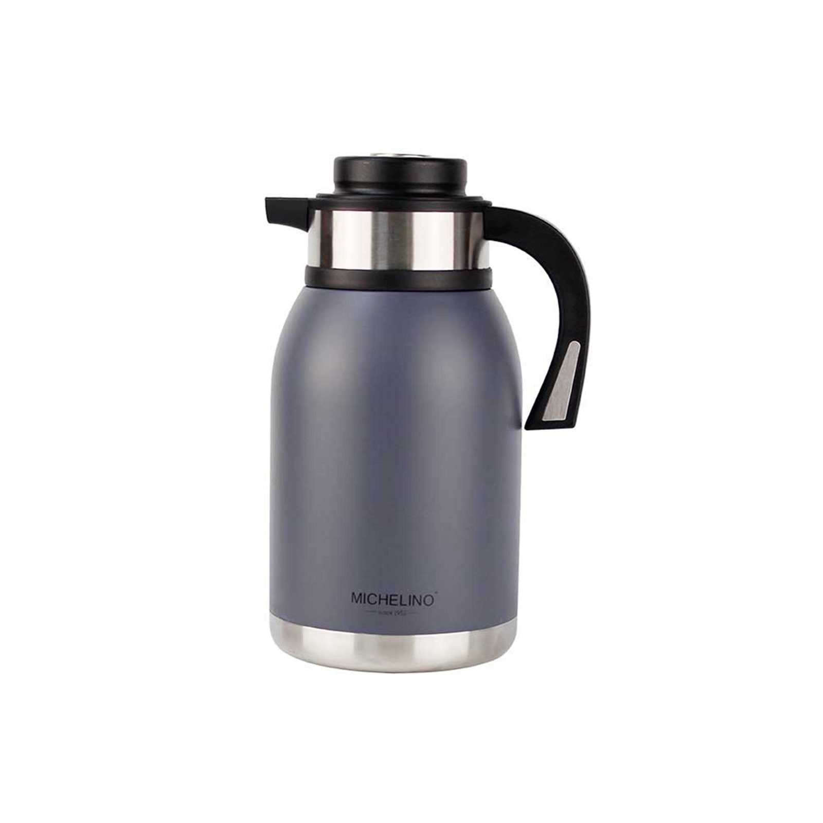 Michelino Isolierkanne Isolierkanne 2 Liter Edelstahl, 2 l, (Stück, 1-St., 1 Isolierkanne), Kaffeekanne Teekanne