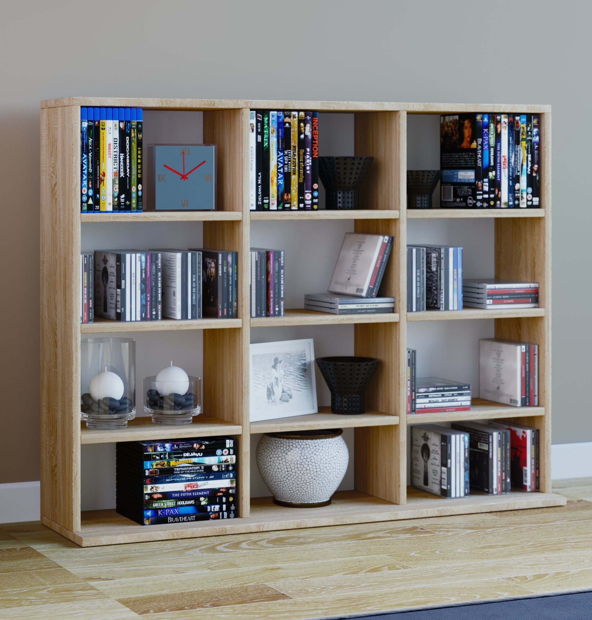 VCM Standregal Holz CD DVD Standregal Bücherregal Regal Megosa L günstig online kaufen