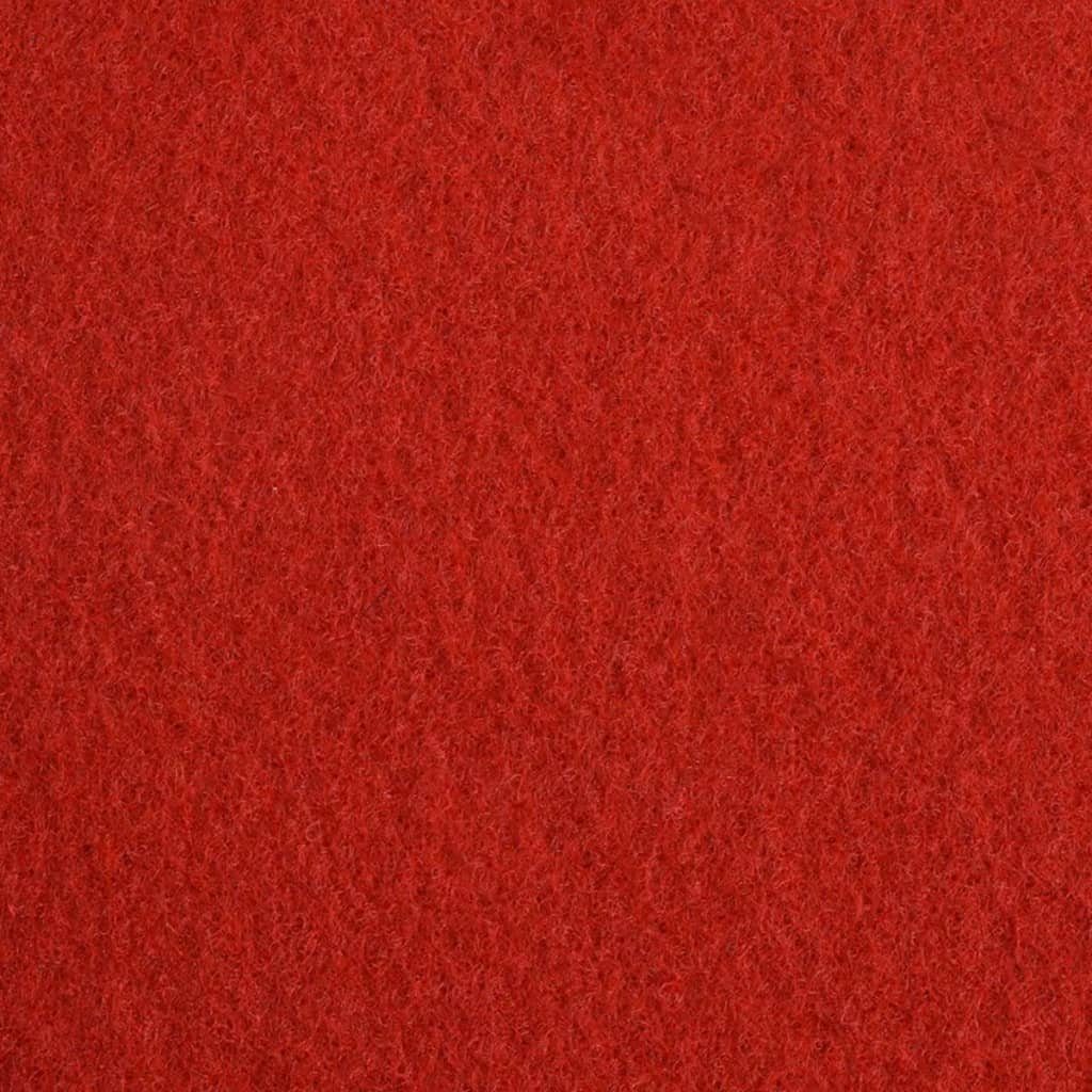 Rot, Messeteppich 1x12 Glatt Fußmatte Rechteckig vidaXL, m