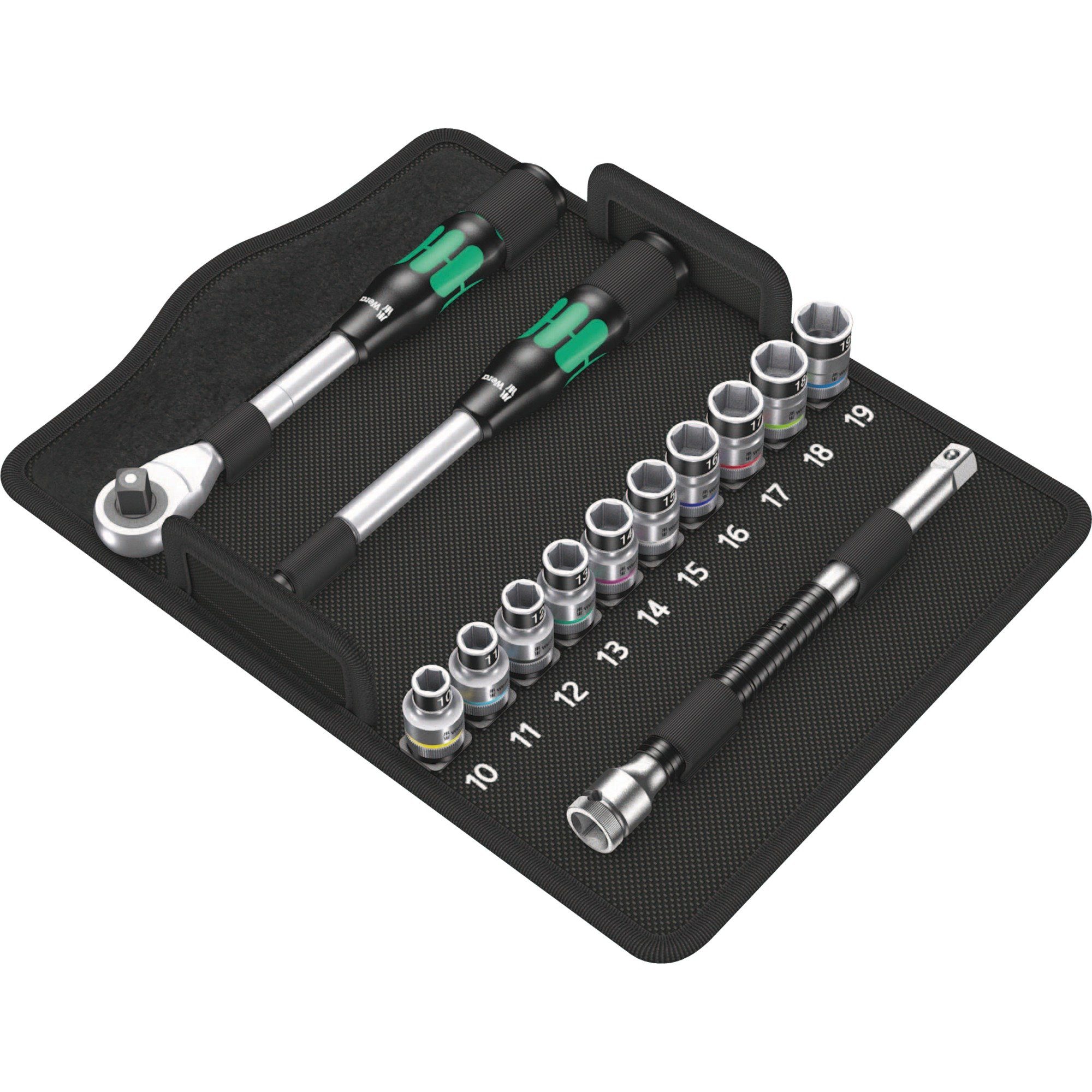 Ratsche Wera Zyklop Hybrid-Knarrensatz 8006 SC 1