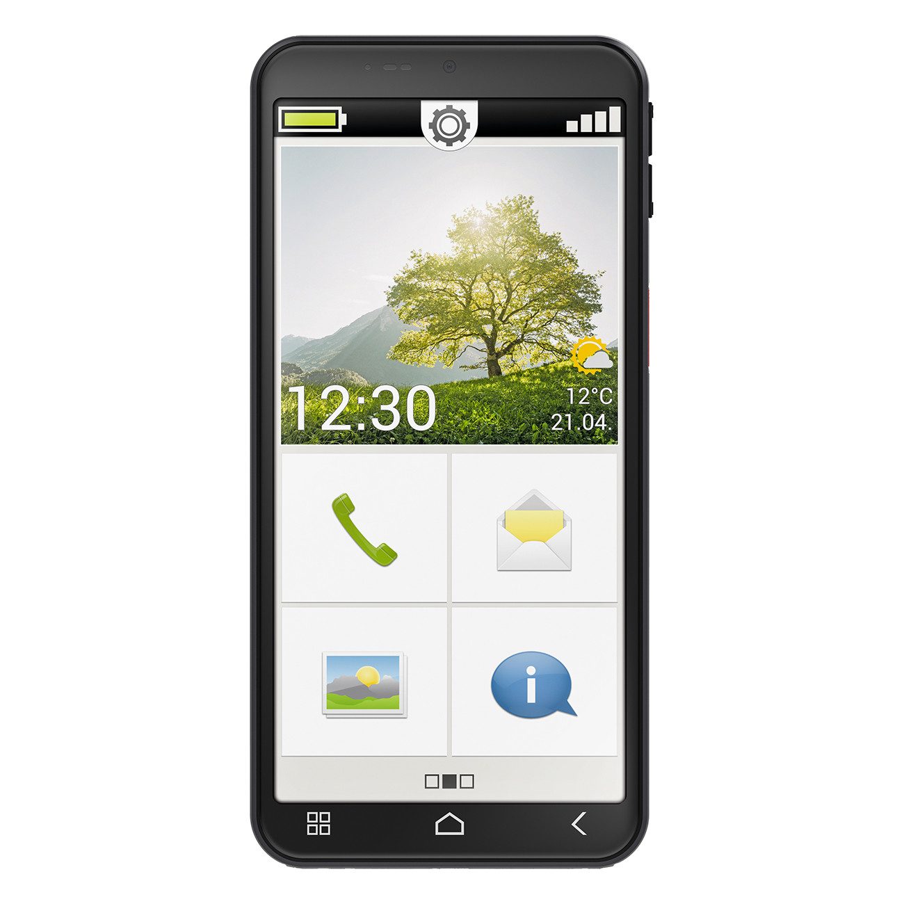 Emporia SMART.7lite Smartphone (13.8 cm/5.45 Zoll, 128 GB Speicherplatz, 13 Megapixel MP Kamera)