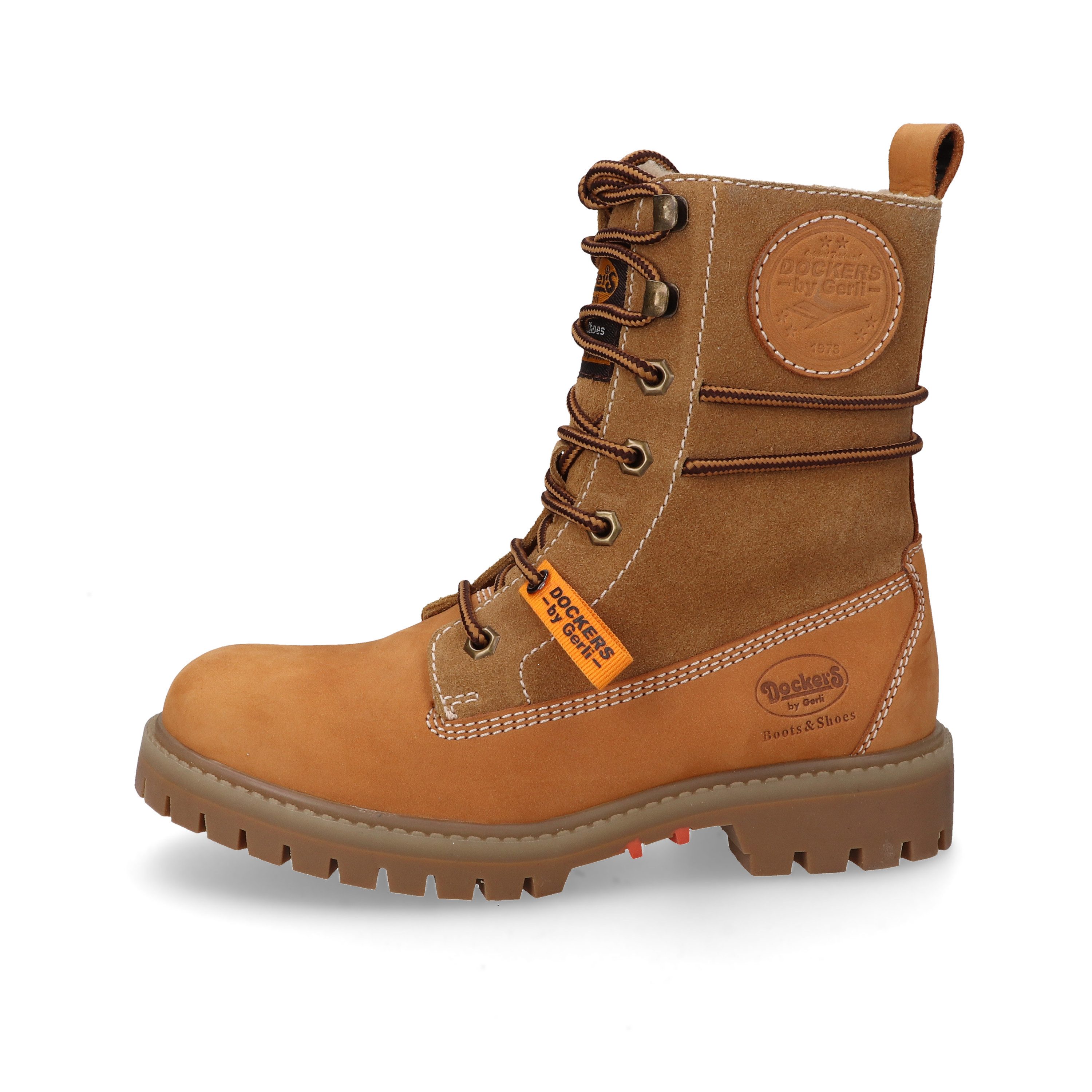 Dockers by Gerli Schnürstiefel Boots, Casual Boots mit modischen Schnürsenkeln