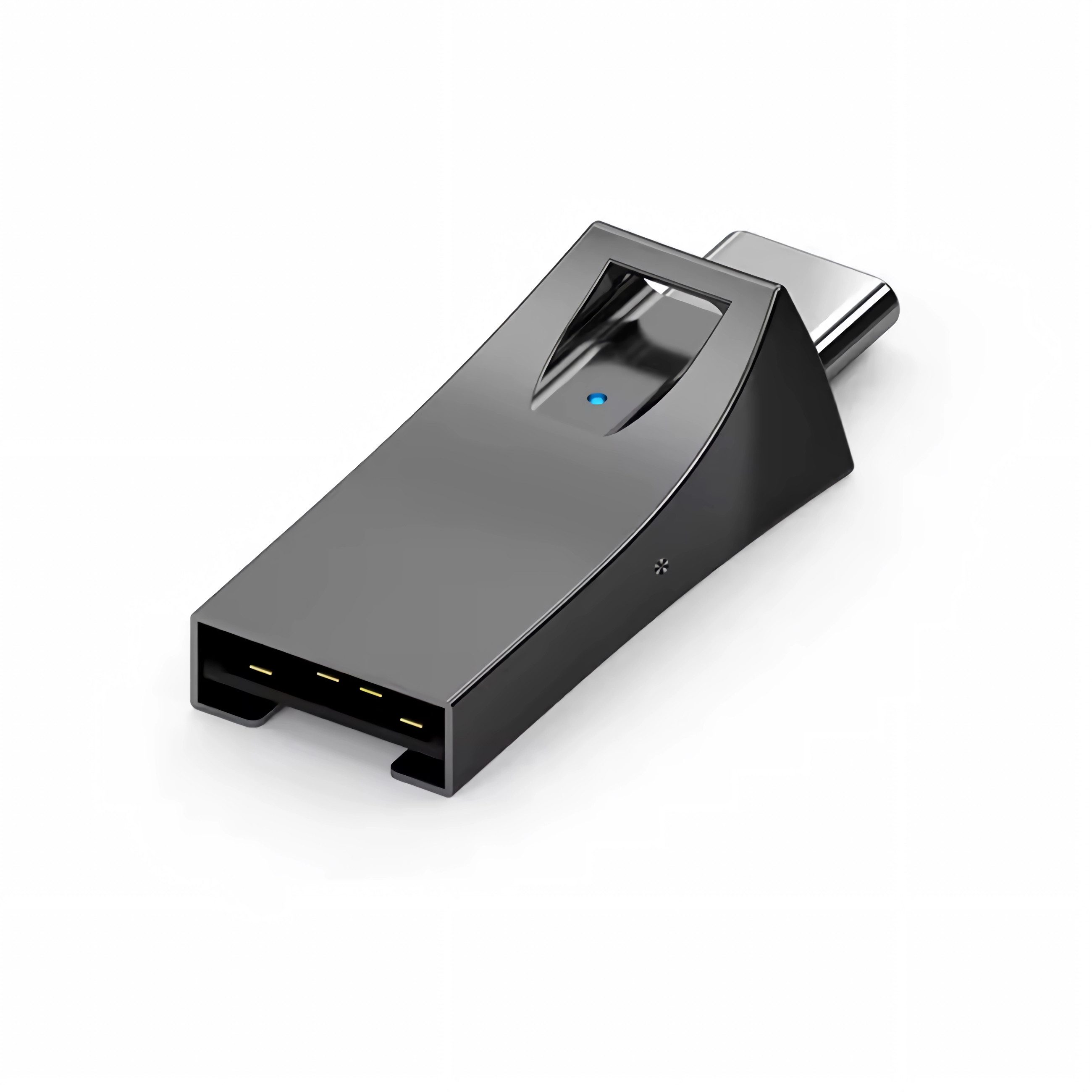 Bolwins Speicherkartenleser C54 2in1 USB-C/USB-A TF Kartenleser OTG Adapter für Handy PC Tablet, 2in1 USB-A USB-C Kartenleser kompakt mit LED Anzeige und Anhänger