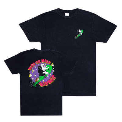 RIPNDIP T-Shirt »Star Gazer - black mineral wash«