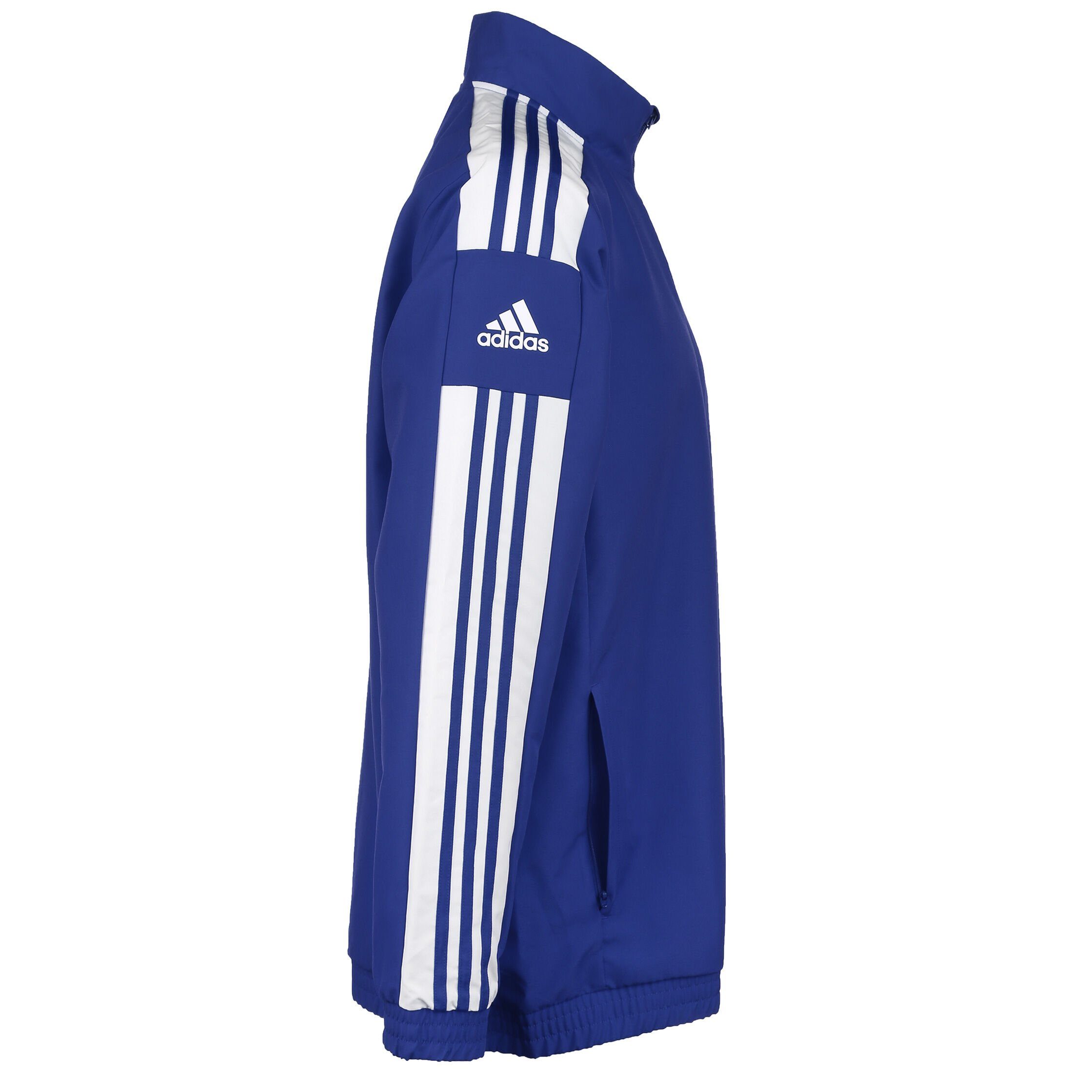 Squadra Performance blau Präsentationsjacke Herren weiß / 21 adidas Trainingsjacke