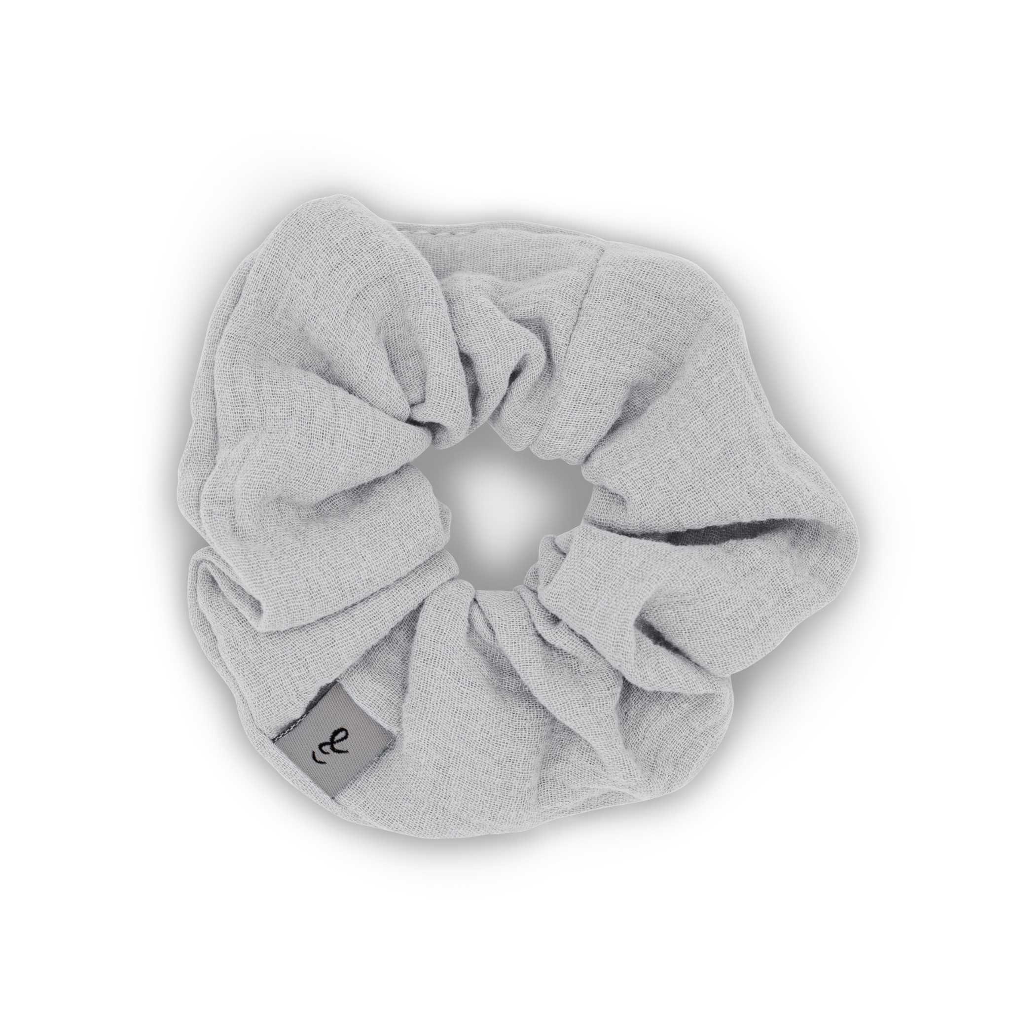 Grey Light hutch&putch Kinder, Haargummi Musselin-Scrunchie 1-tlg. •