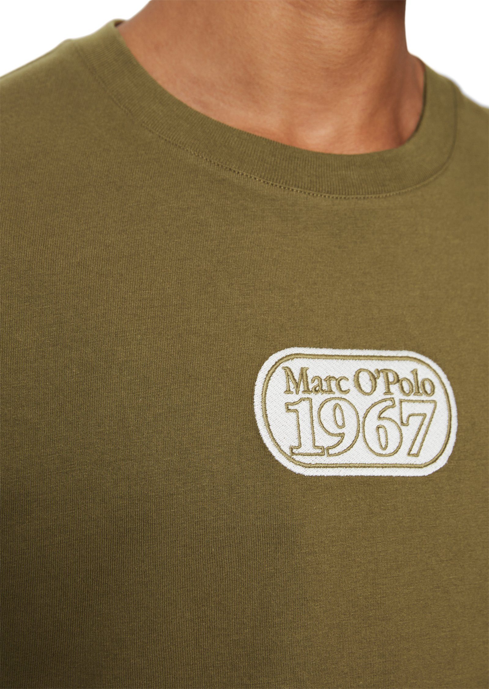 braun mittelschwerem Bio-Baumwoll-Jersey aus O'Polo Marc T-Shirt