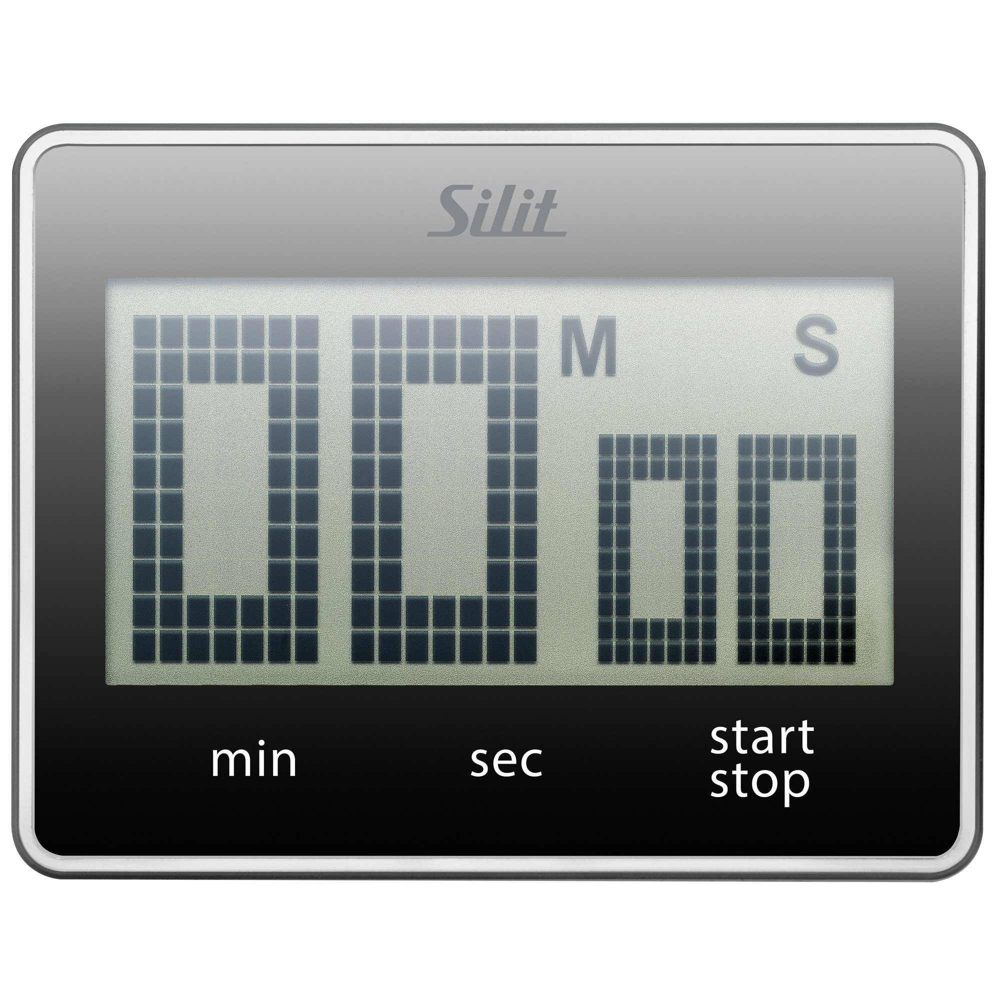 Silit Eieruhr Silit Attimo Digitaler Kurzzeitmesser (Attimo schwarz, 1-St., 1x Kurzzeitmesser digital (9 x 7 cm) inkl. 2 Batterien AAA 1,5V)