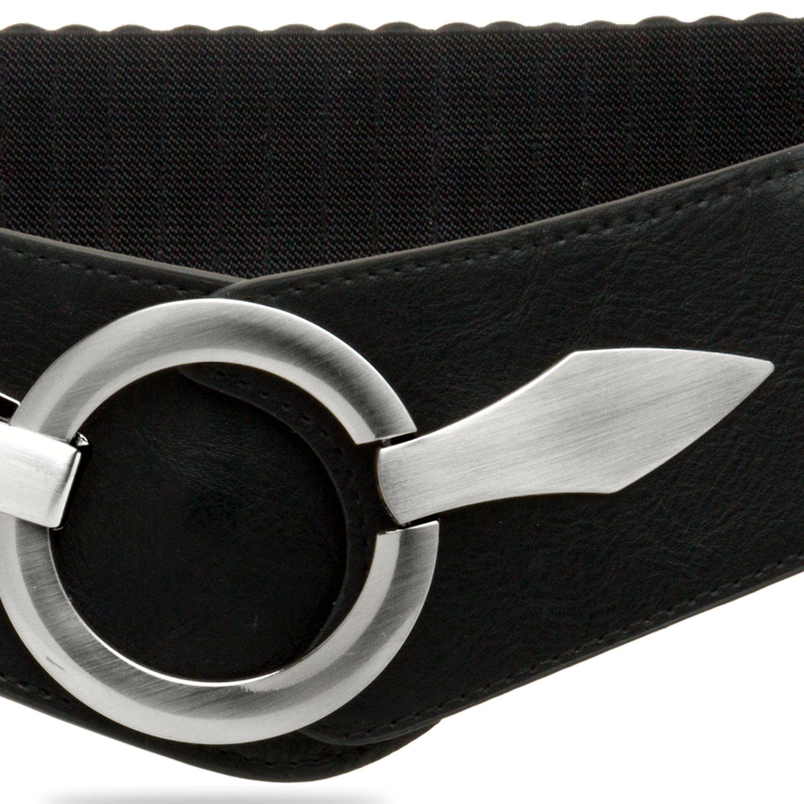Caspar Taillengürtel GU300 Damen elastischer breiter Stretch Gürtel – Bild 3 von 5