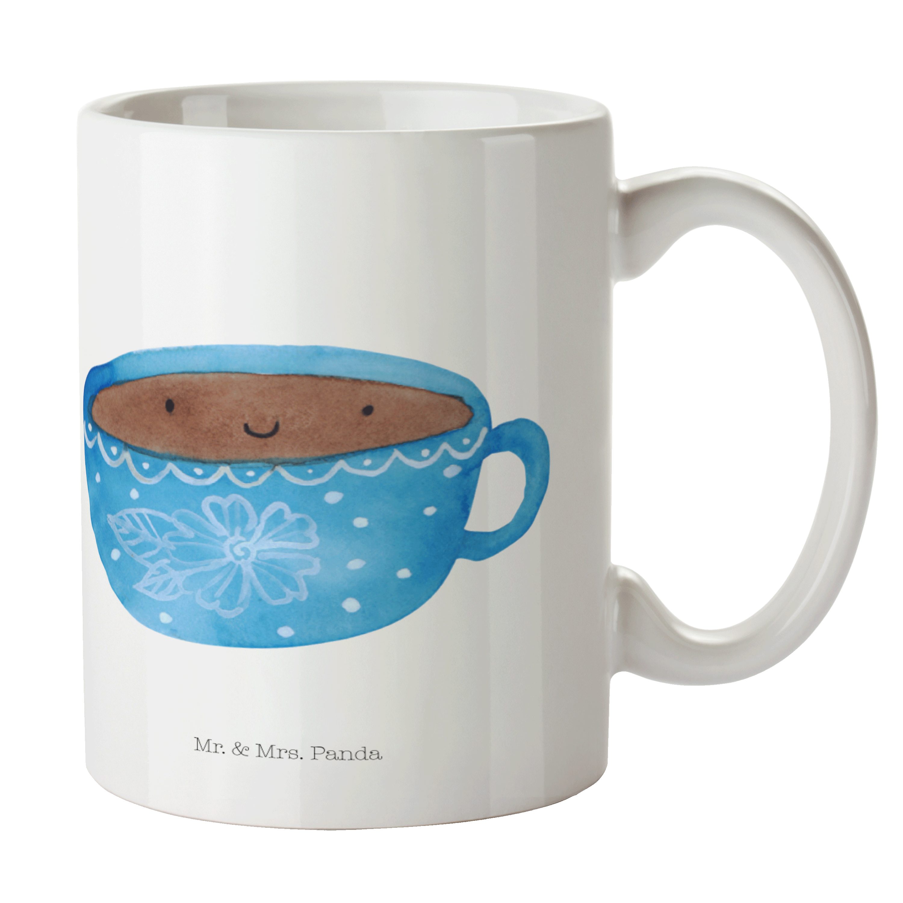 Mr. & Mrs. Panda Tasse Kaffee Tasse - Weiß - Geschenk, Tiermotive, Genuss, Glücklich, Tiere, Keramik