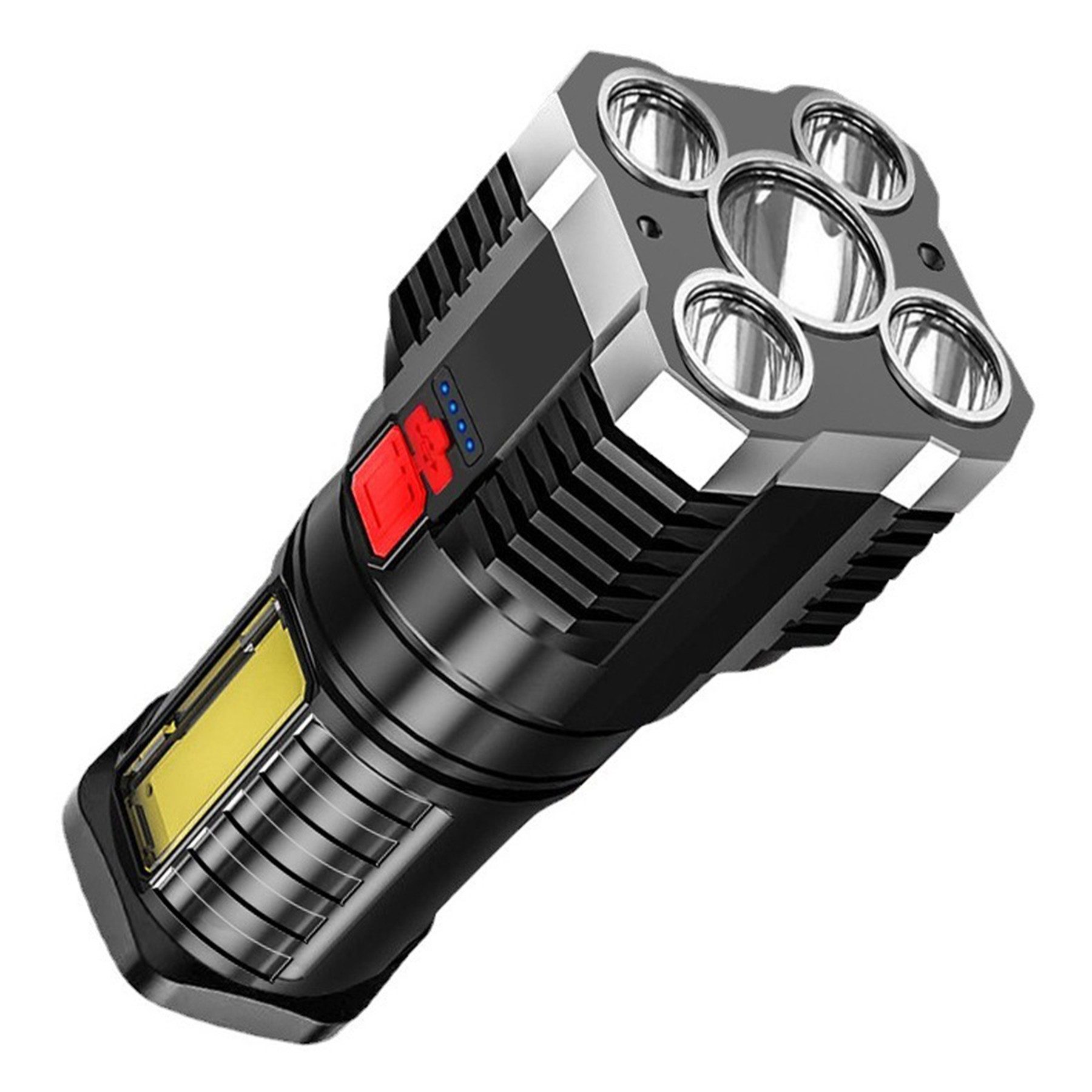 LED Taschenlampe kleine aufladbar LED Extrem Hell 500 Lumen, USB aufladbar