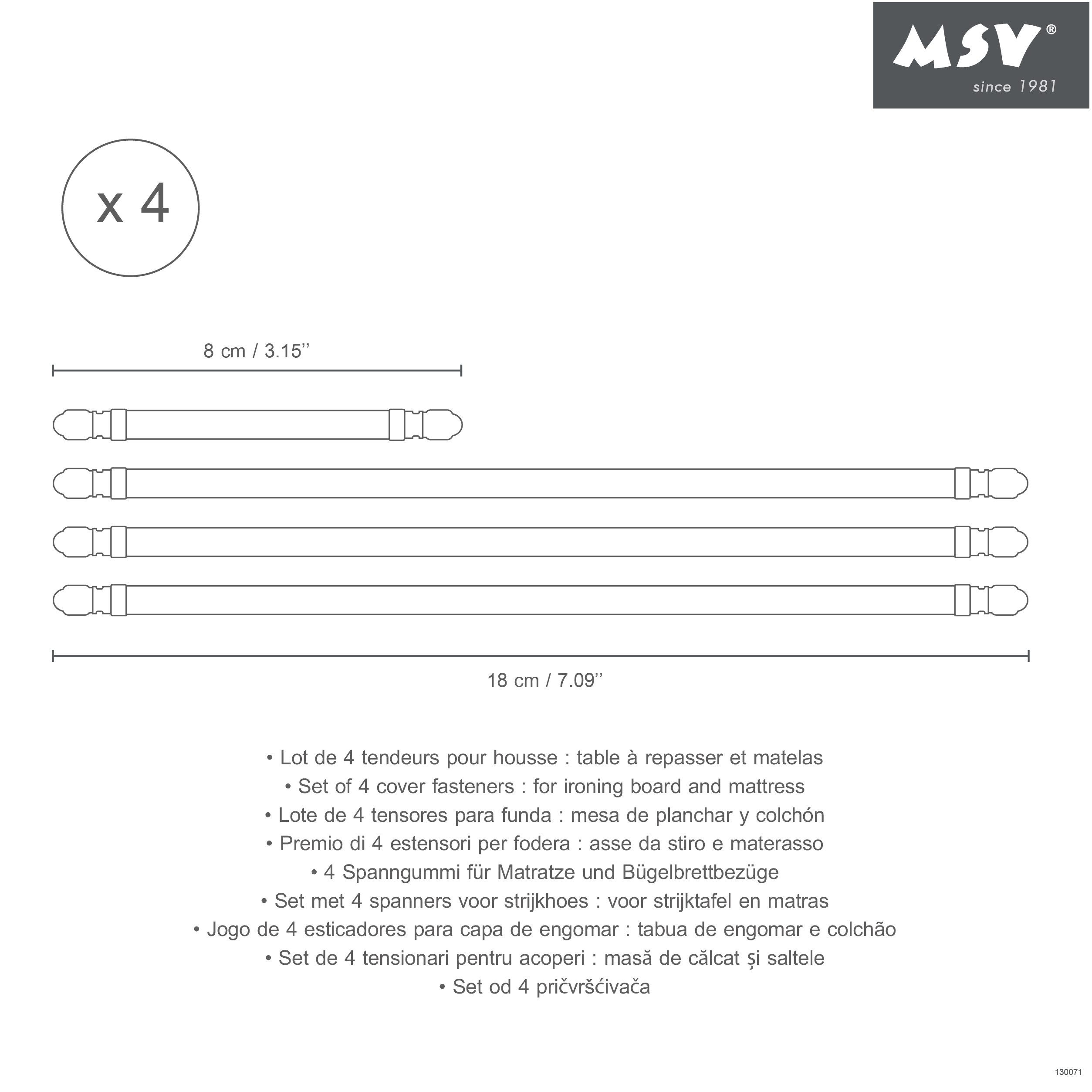 MSV Wäscheständer MSV Spanngummis Bettbezugspanner Bettuchspanner, elastische
