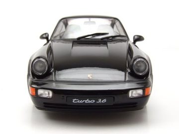 Solido Modellauto Porsche 911 (964) Turbo 3.6 1993 schwarz Modellauto 1:18 Solido, Maßstab 1:18