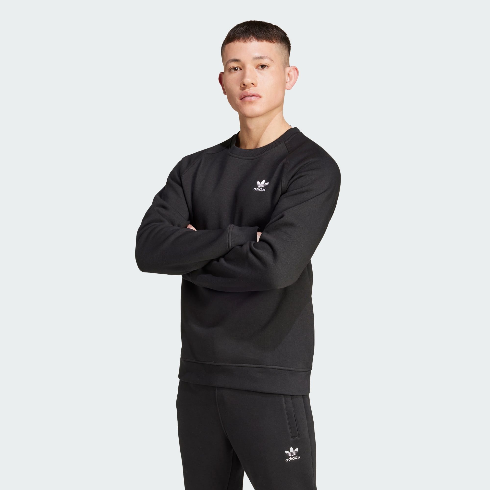 Adidas originals essentials sweatshirt sales