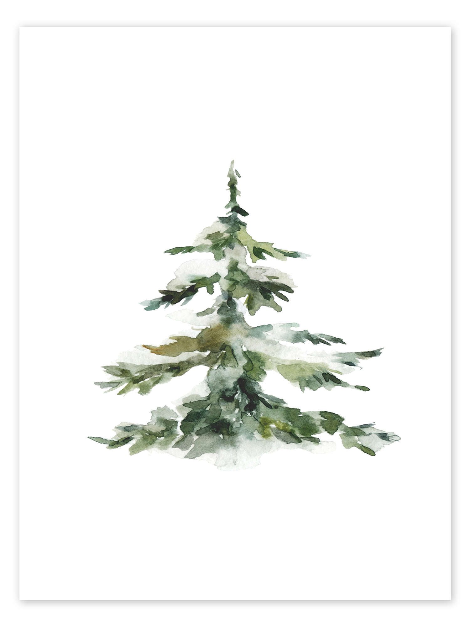 Posterlounge Wandbild Tanne im Schnee, Kidz Collection, erhältlich als Poster, Leinwandbild, Wandsticker oder Acrylglasbild