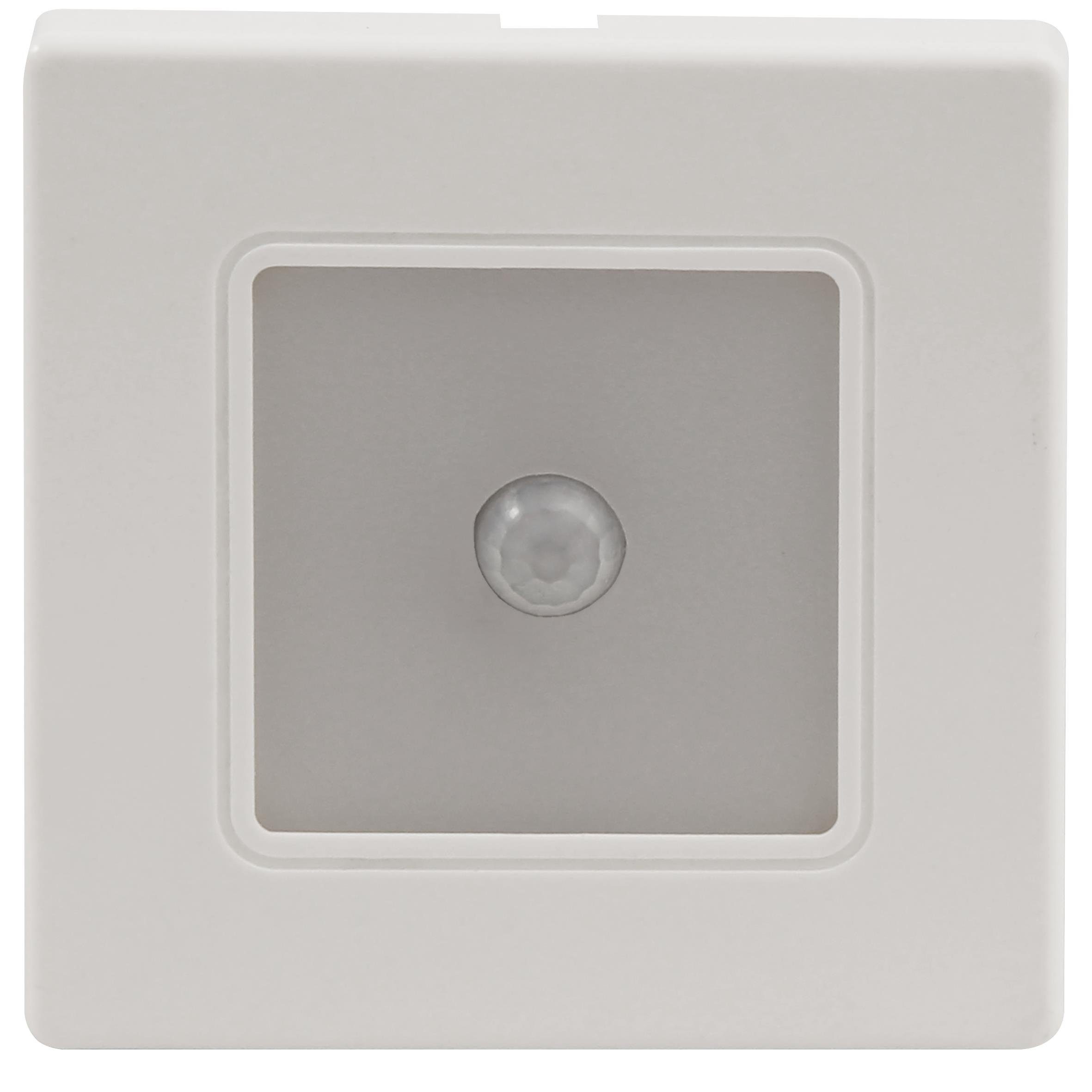 McShine 150lm, 2W, Lichtschalter LWE-86WB LED-Wand-Einbauleuchte McShine warmweiß, weißer