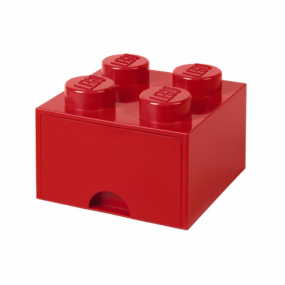 NHG Aufbewahrungsbox LEGO Brick Drawer 4 - Red
