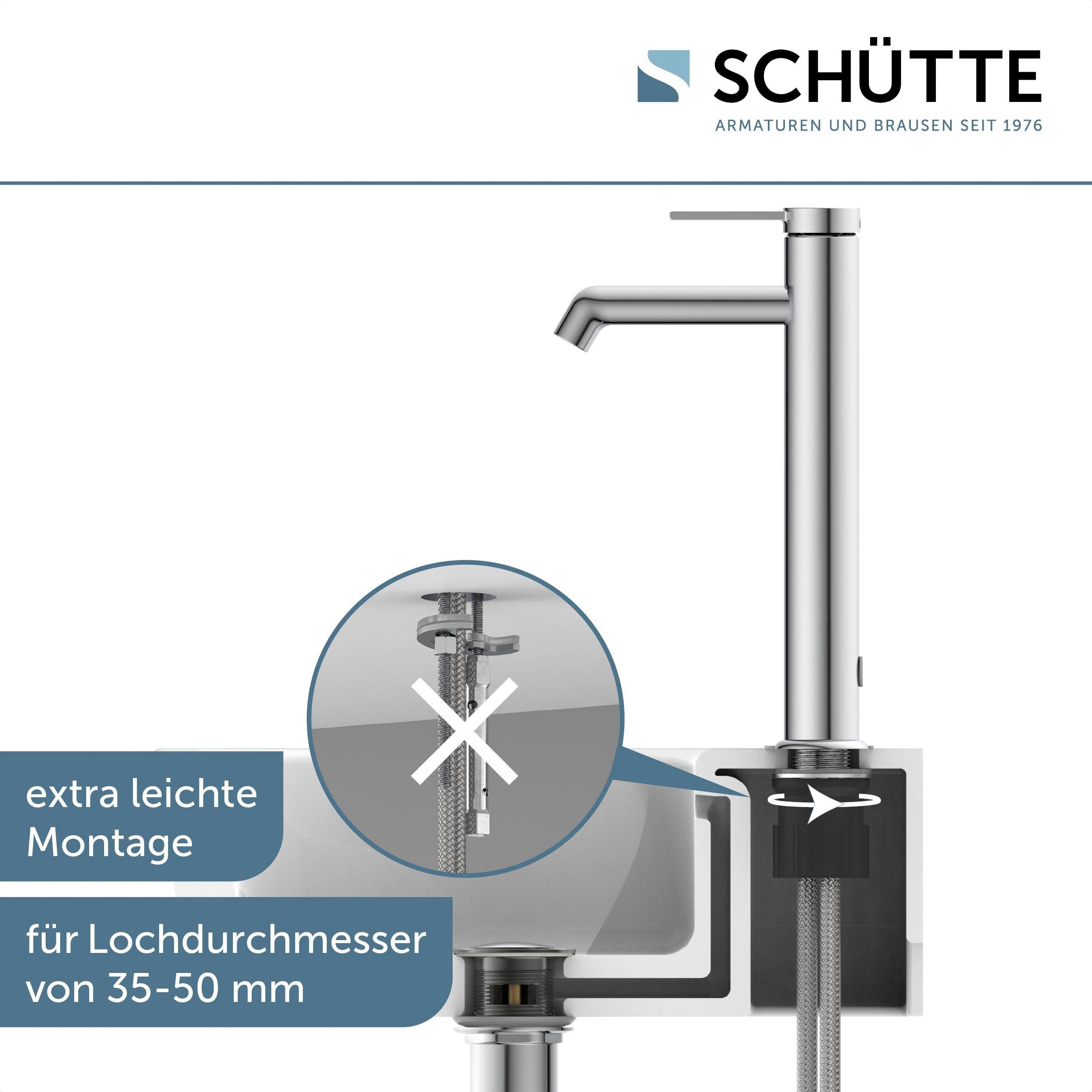Schütte Waschtischarmatur LOS ANGELES Wasserhahn Bad, energiesparend, Aufsatzwaschbecken – Bild 5 von 5