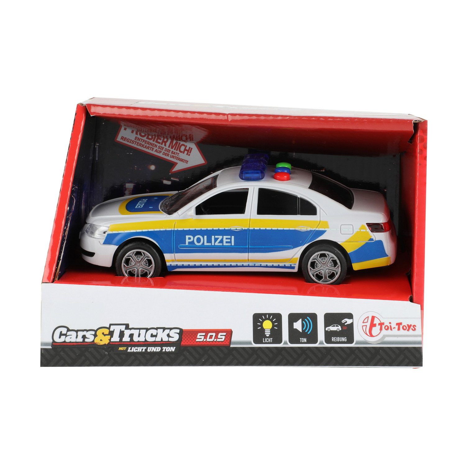 Toi-Toys Modellauto Polizei Spielzeugauto mit Licht und Ton günstig online kaufen