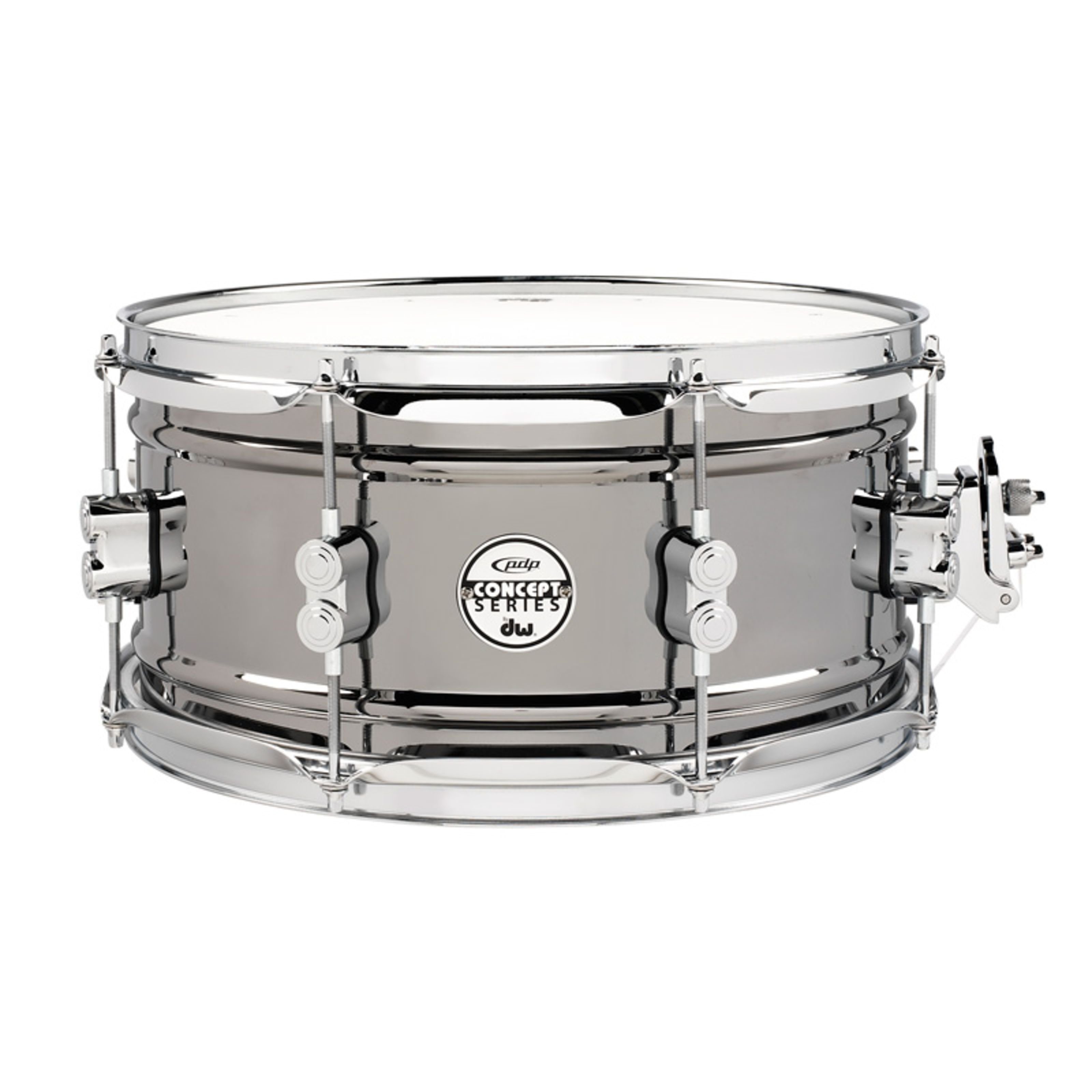 pdp Snare Drum,Black Nickel Steel Snare 13"x6,5", Black Nickel Steel Snare 13"x6,5" - Snare Drum