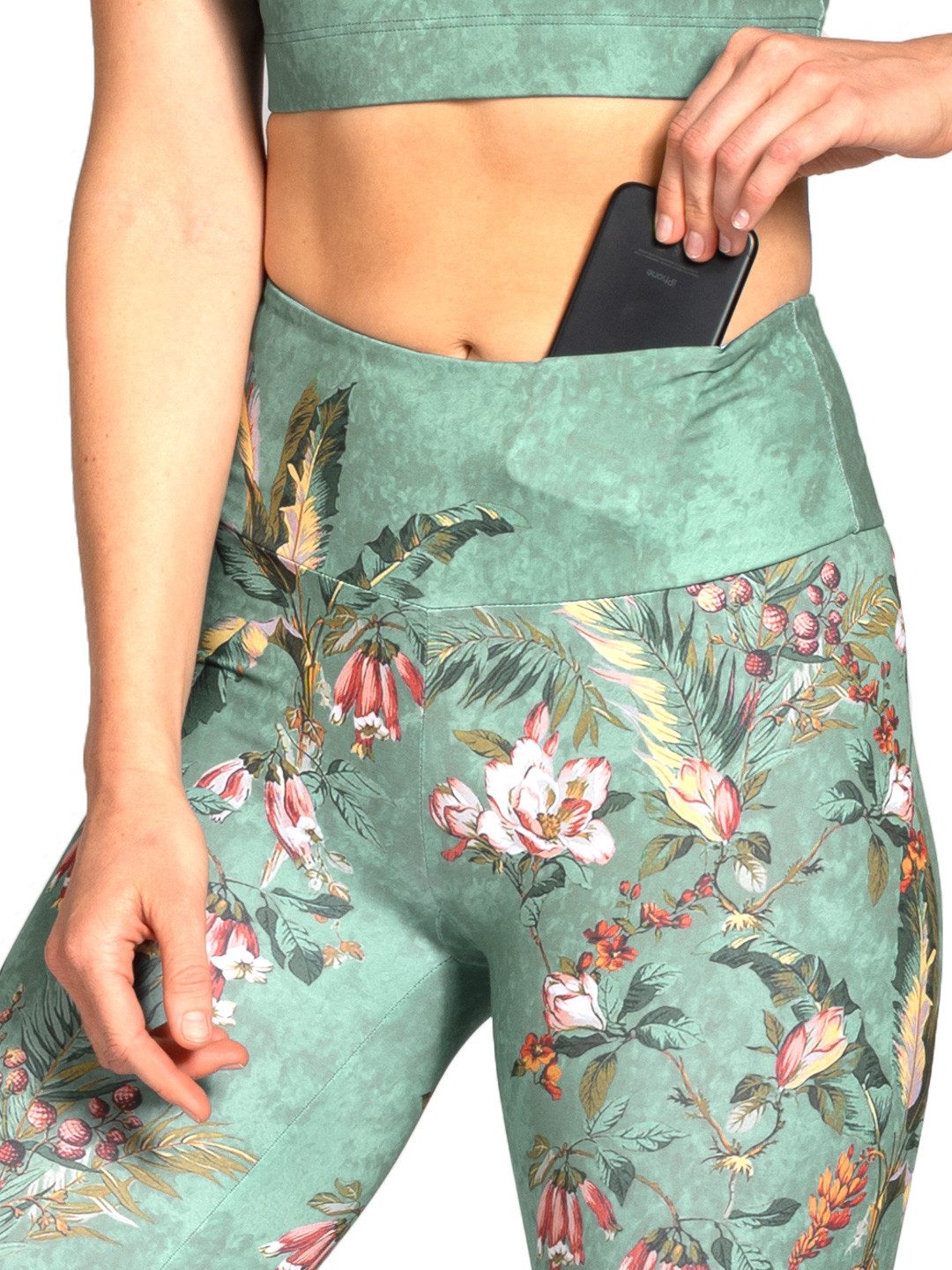 Magadi Leggings Secret Garden aus Komfort-Stretch mit Tasche