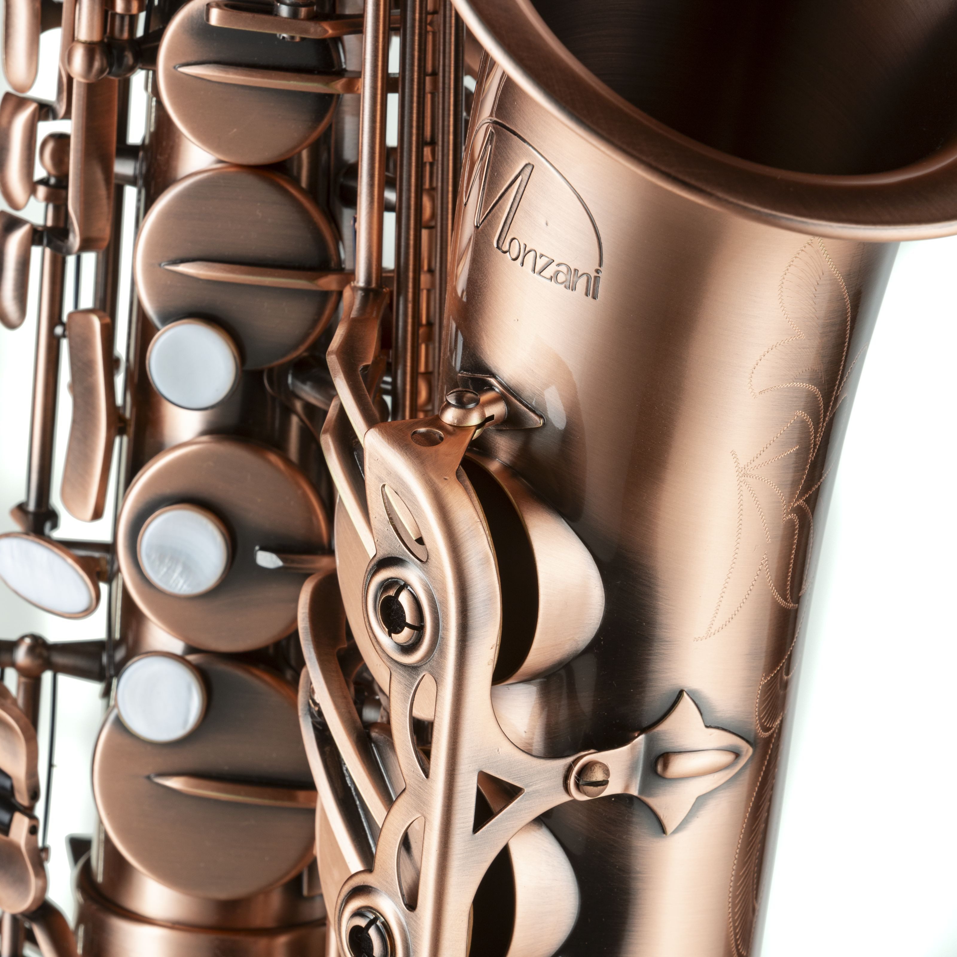 Monzani Saxophon, Saxophone, Alt Saxophone, MZAS-433 Alt Saxophon Antique red copper - Alt Saxophon