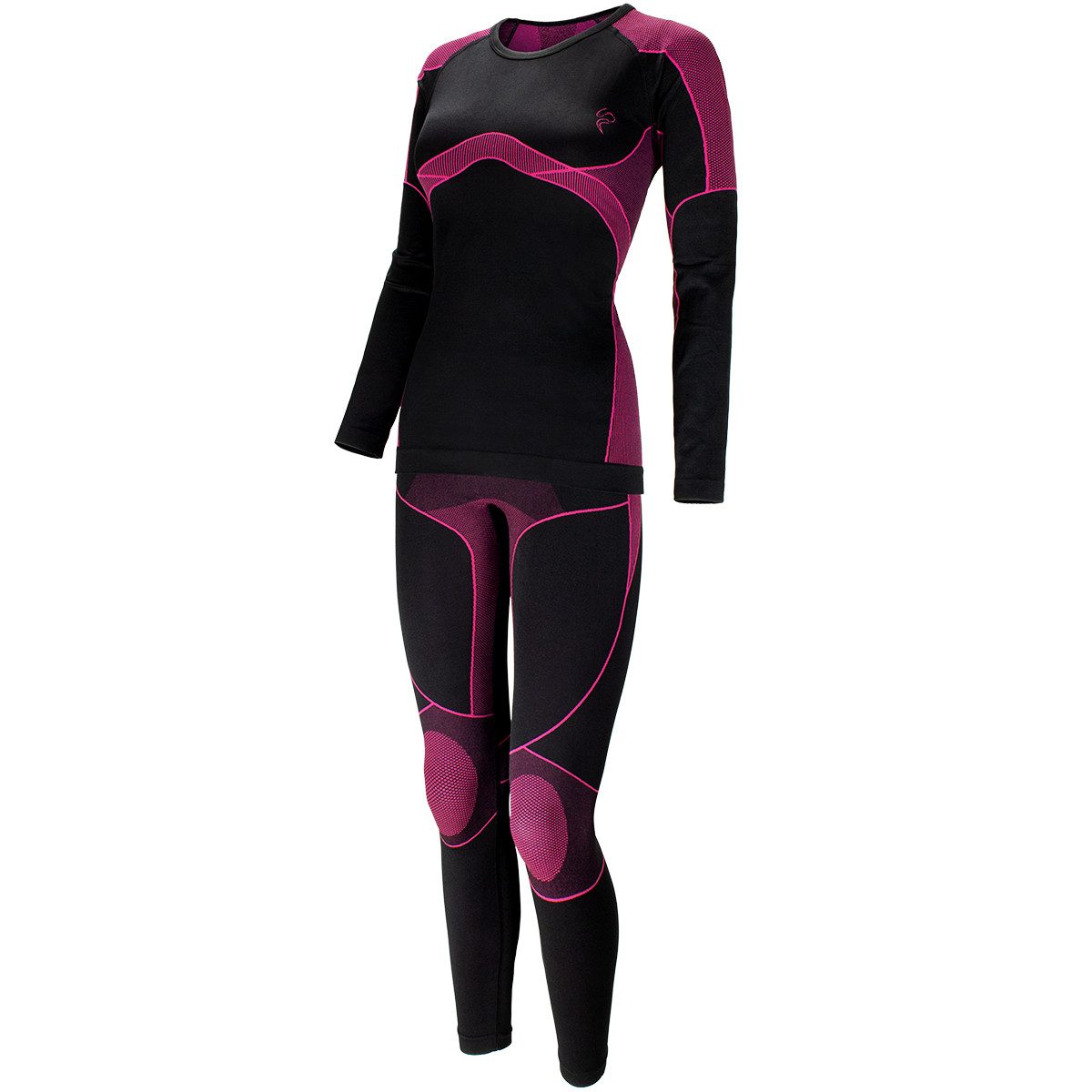Seamless Shirt Damen Thermounterwäsche Set Seamless Funktionsunterwäsche