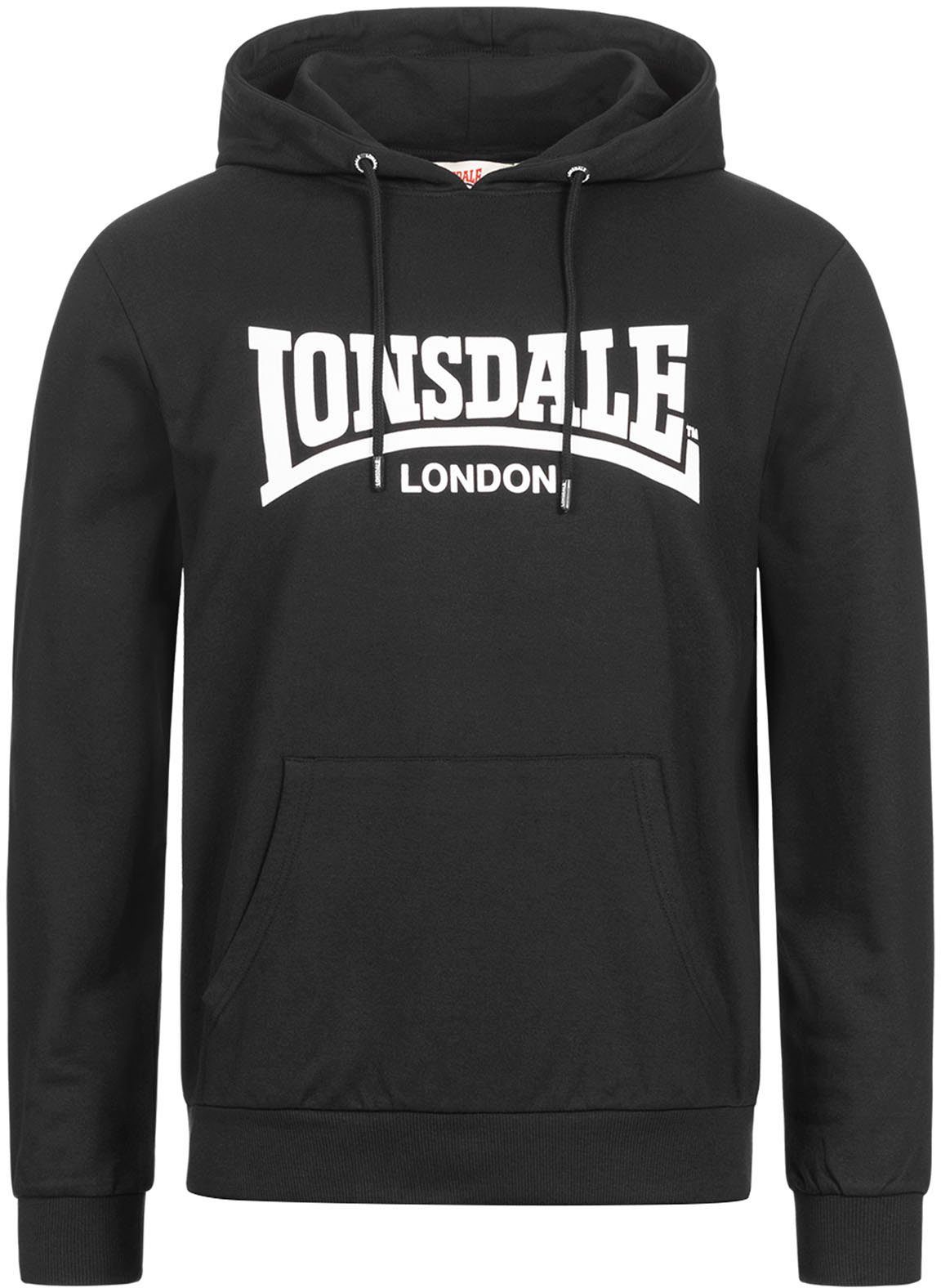 Lonsdale Tuta Sportiva Uomo Cloudy - Felpa Con Cappuccio E Pantaloni, Vestibilità Slim, Cotone E Poliestere