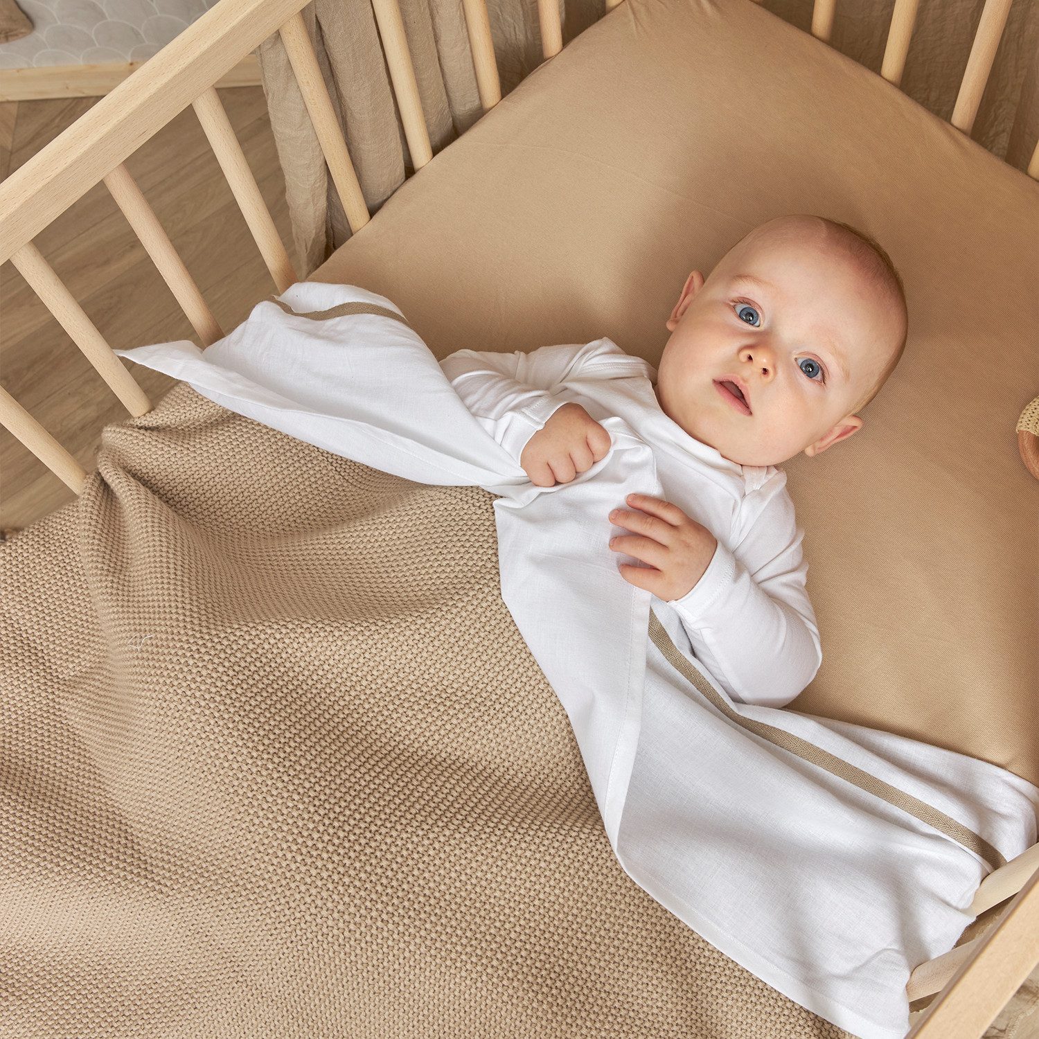 Meyco Baby Spannbettlaken 0 Sand, Jersey, günstig online kaufen