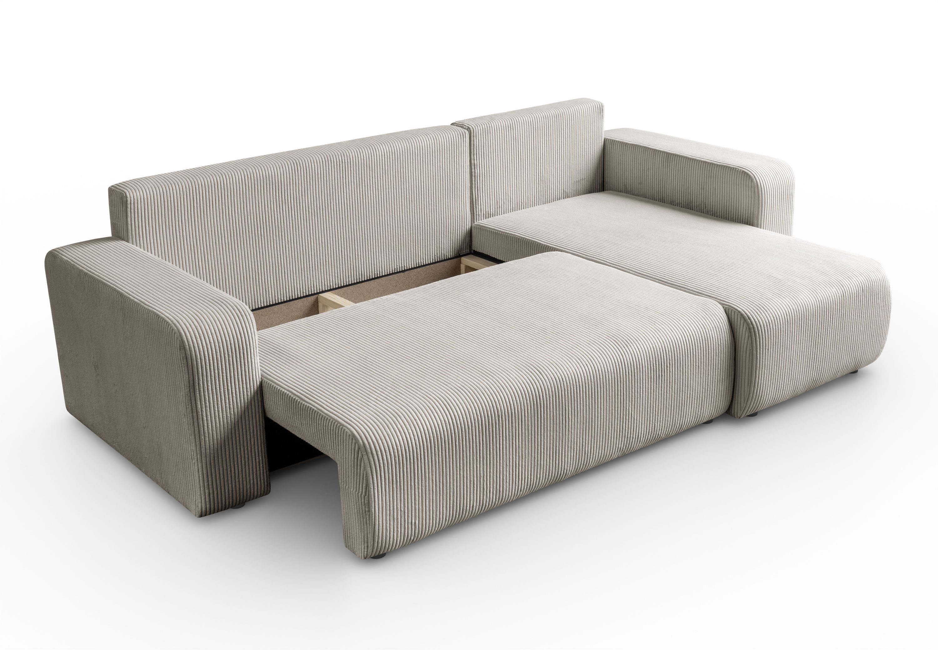 Lookway Ecksofa PRESTIGE L-Form Couch, mit Bettfunktion und Bettkasten