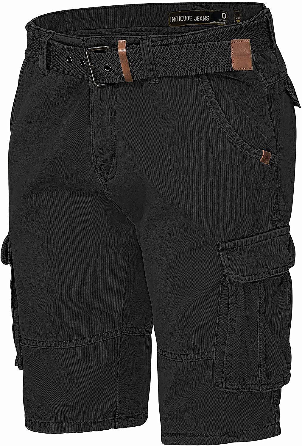 Indicode Cargoshorts Kjeld Herrencargoshorts mit 6 Taschen