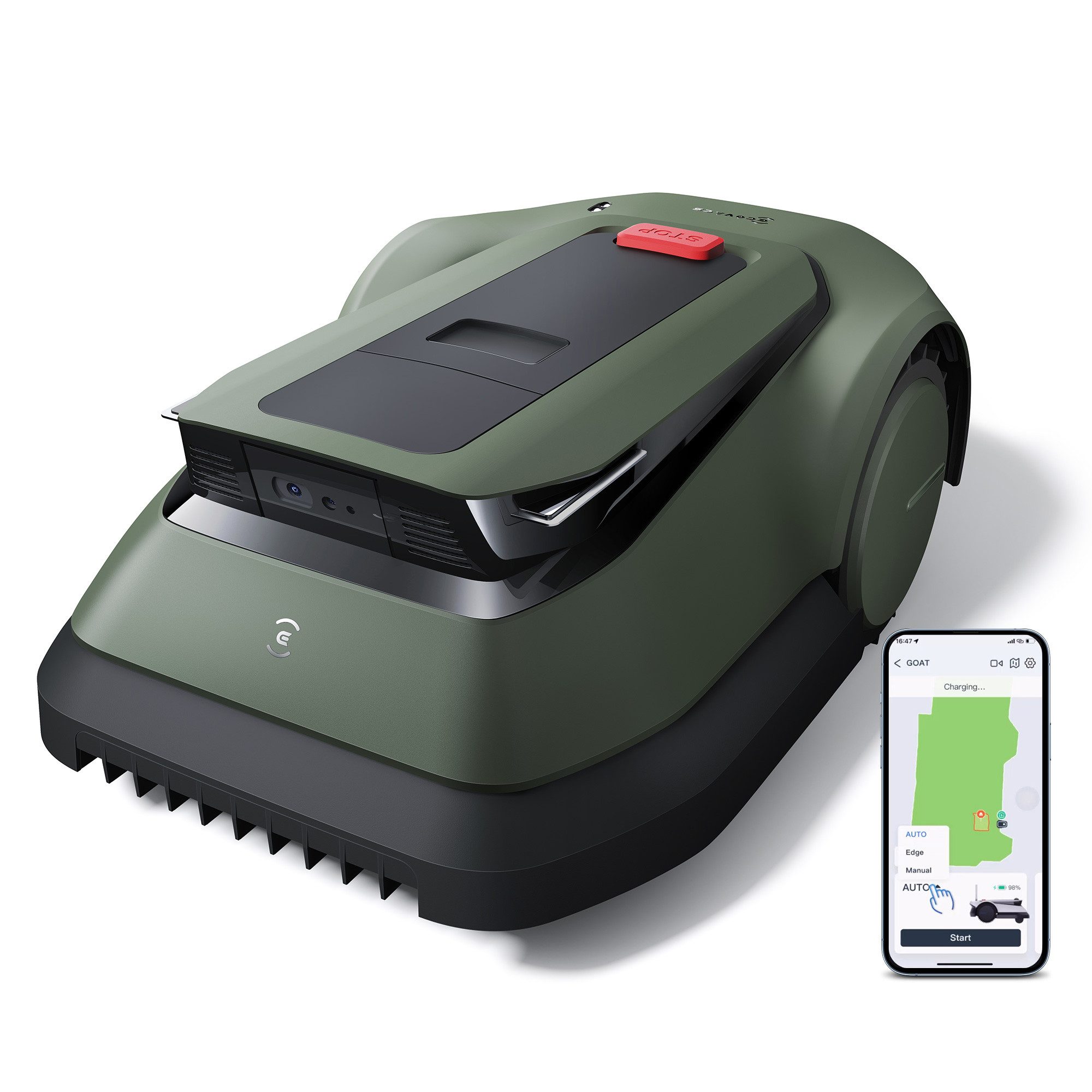 ECOVACS Rasenmähroboter GOAT GX-600, bis 600 m² Rasenfläche, Ohne Begrenzungseinstellung