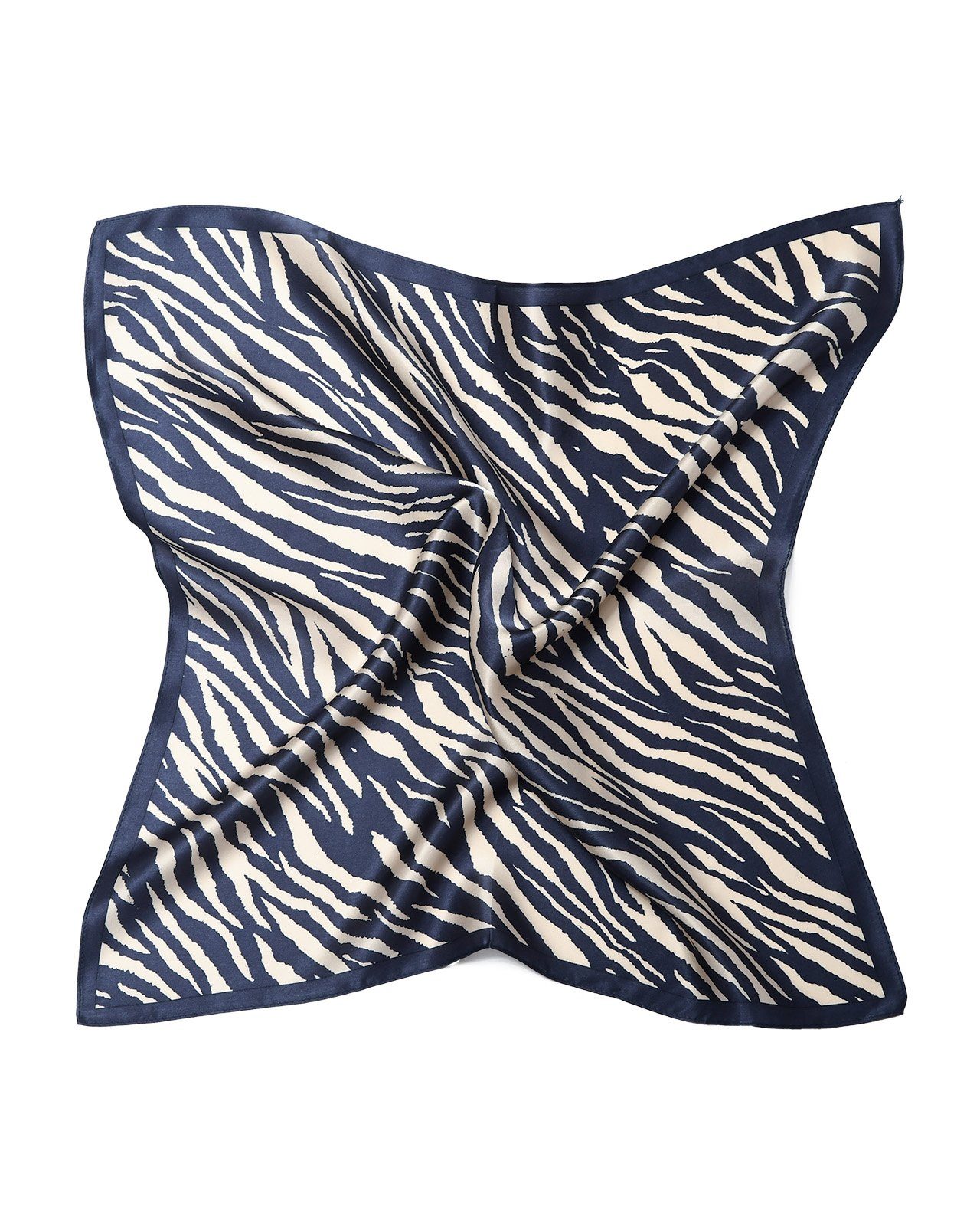 MayTree Seidentuch quadratisch,Zebra, 53x53 cm, Nickituch, Bandana-Schal, ( günstig online kaufen
