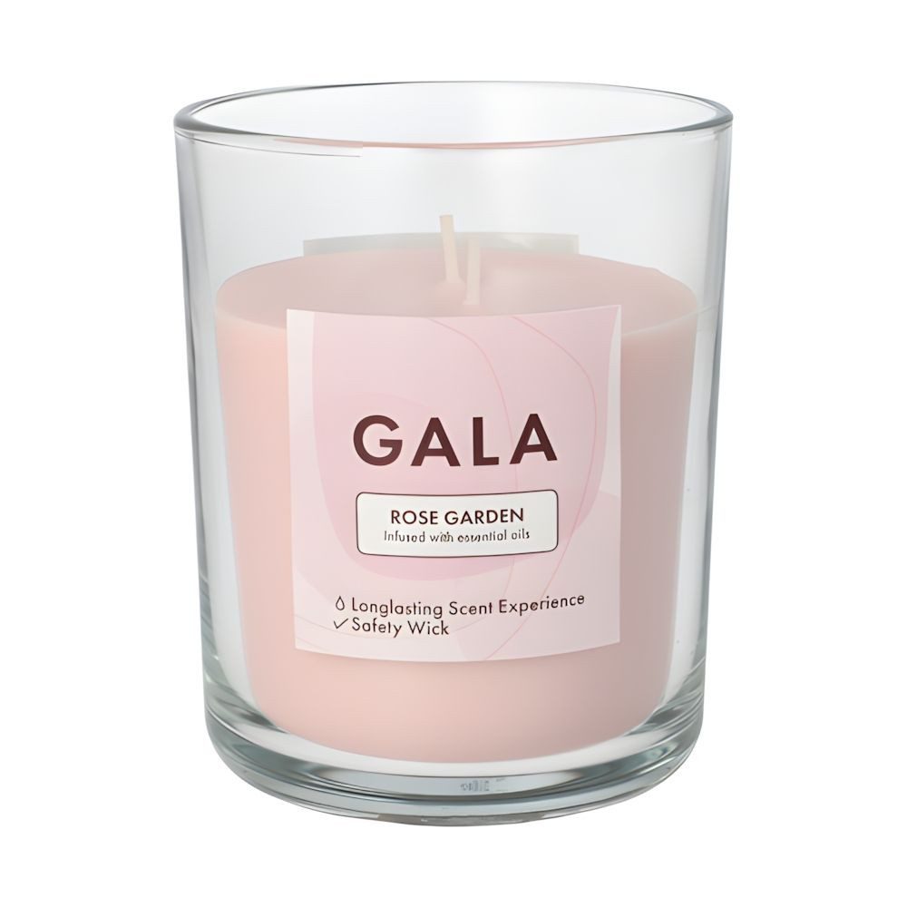 GALA-Kerzen GmbH Duftkerze 6x GALA Duftkerze im Glas Ø10,5cm 12,4cm rose Rose Garden Tokio Large