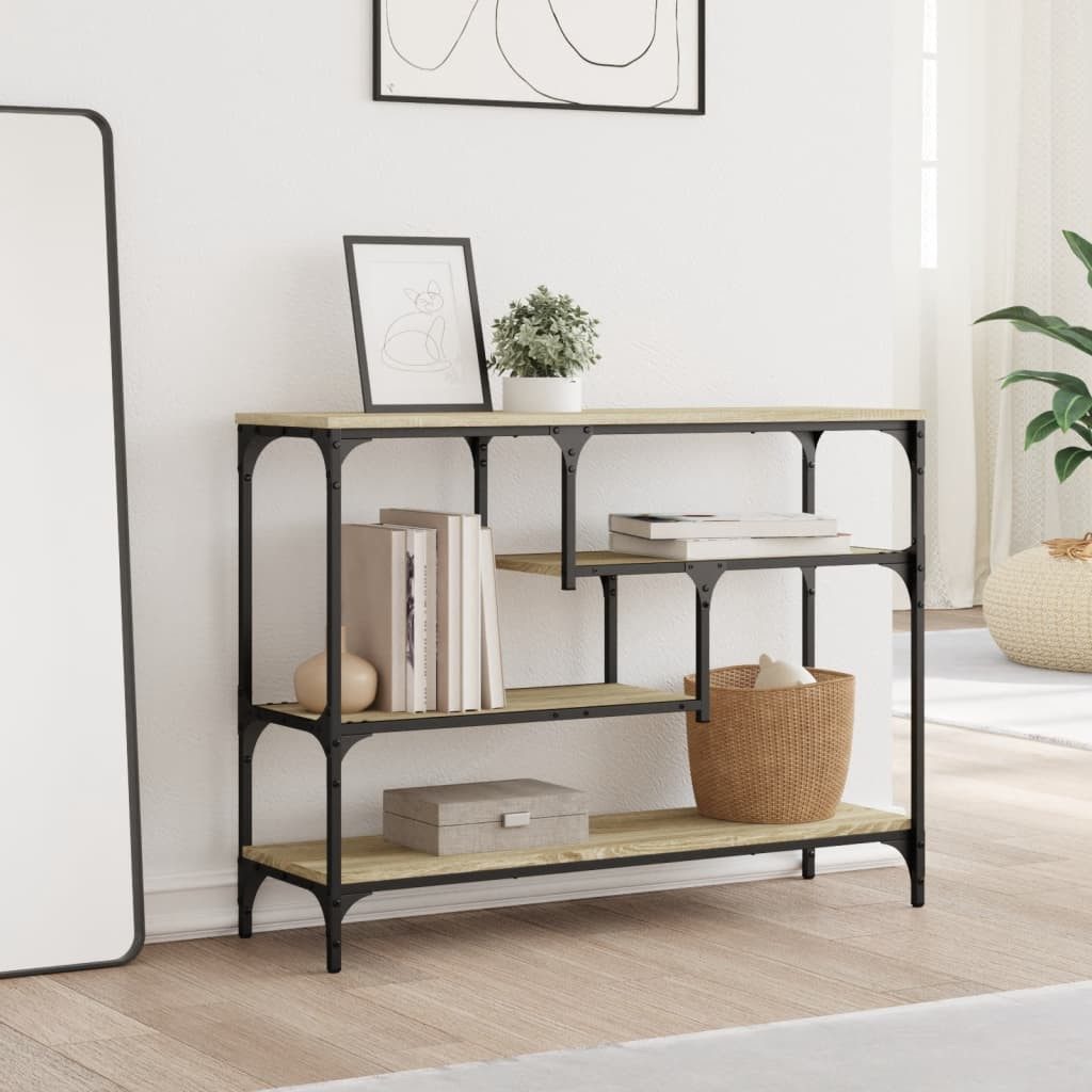 vidaXL Beistelltisch Konsolentisch Sonoma-Eiche 100x30x75 cm günstig online kaufen