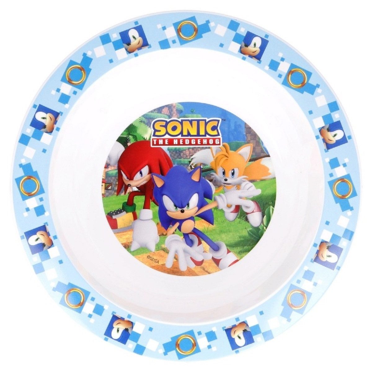 Sonic The Hedgehog Frühstücksteller Kindergeschirr ab 4 Jahren Schale für Kinder mikrowellengeeignet